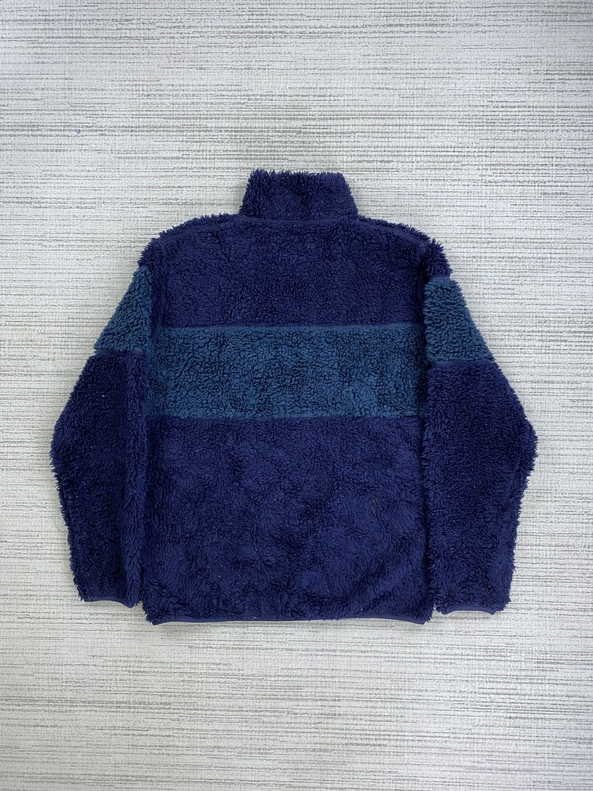 Japanese Brand × Uniqlo × Vintage Vintage Uniqlo Two Tone Sherpa Zipper Jacket Size US M / EU 48-50 / 2 - 2 Thumbnail