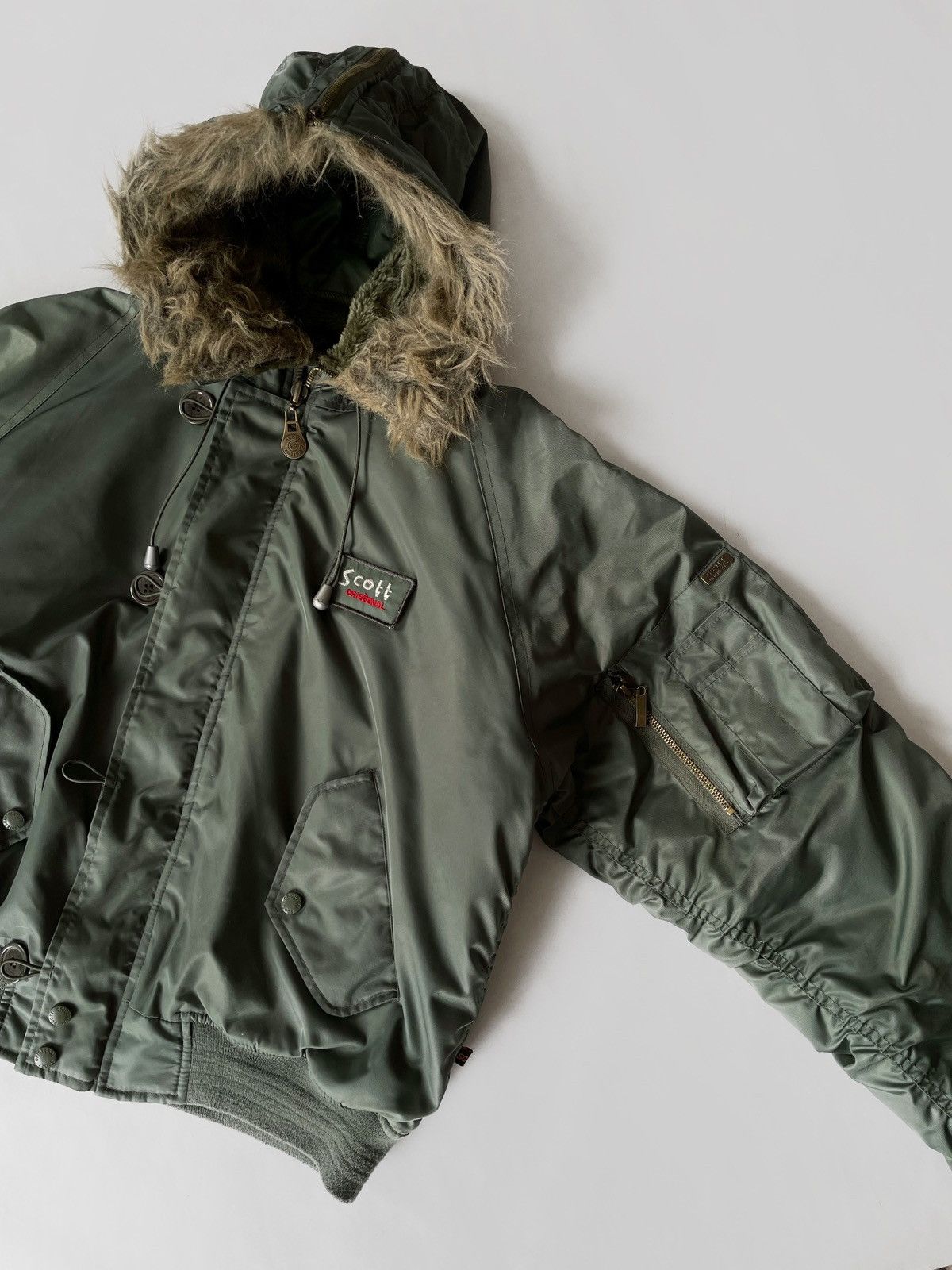 Vintage Vintage Scott fly bomber jacket Y2K Japanese style Size M / US 6-8 / IT 42-44 - 6 Thumbnail