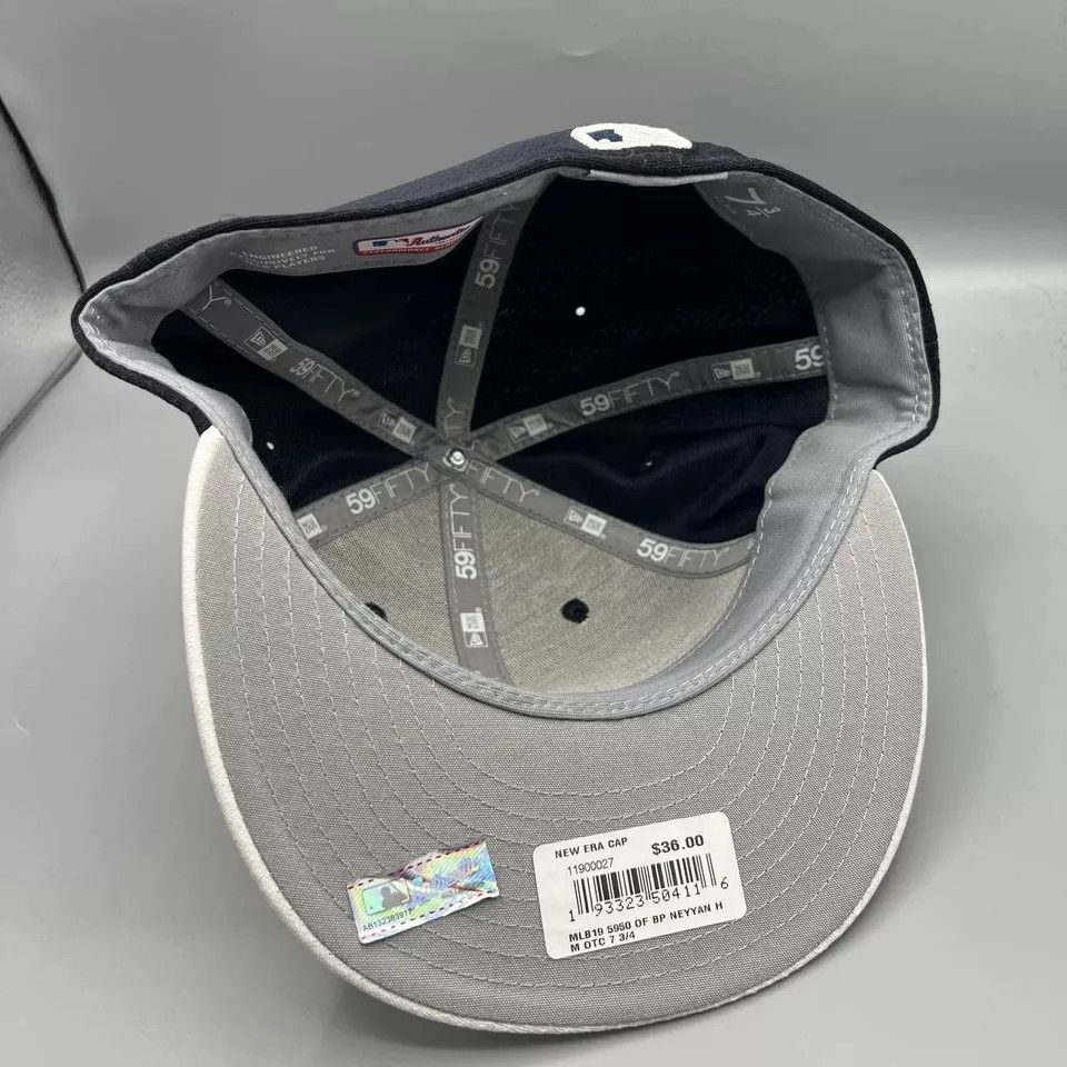 New Era New York Yankees Hat Men 7 3/4 Black White Fitted Cap New Size ONE SIZE - 4 Thumbnail