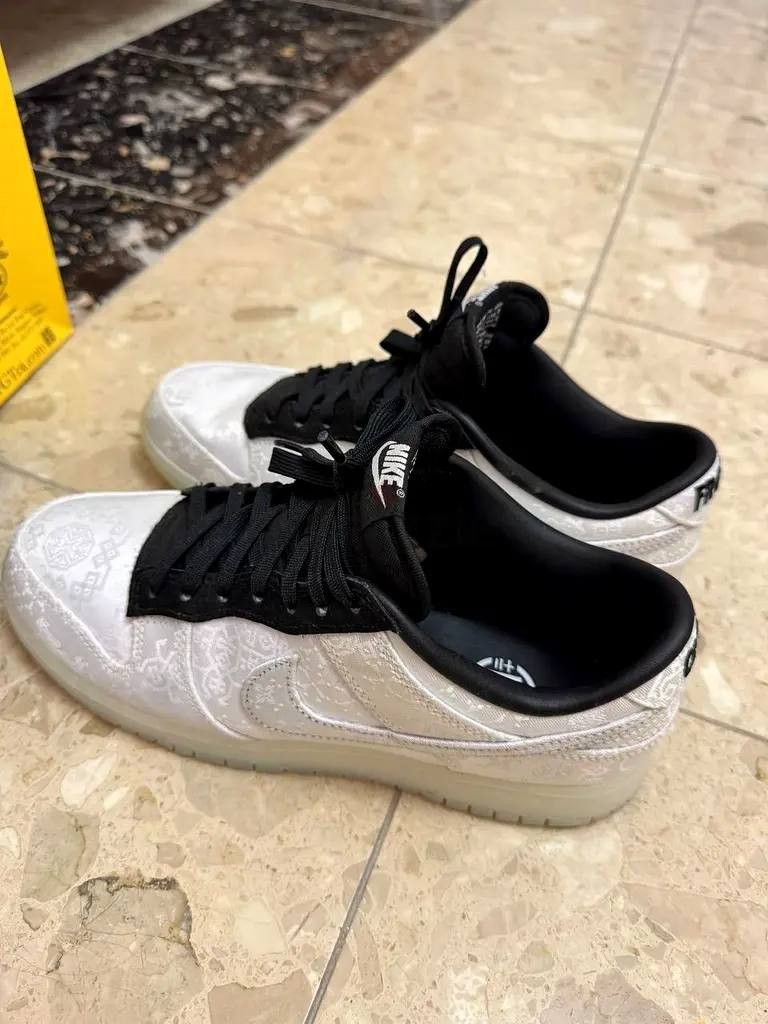CLOT × Nike Nike Dunk Low - CLOT Fragment White Size US 8 / EU 41 - 6 Thumbnail