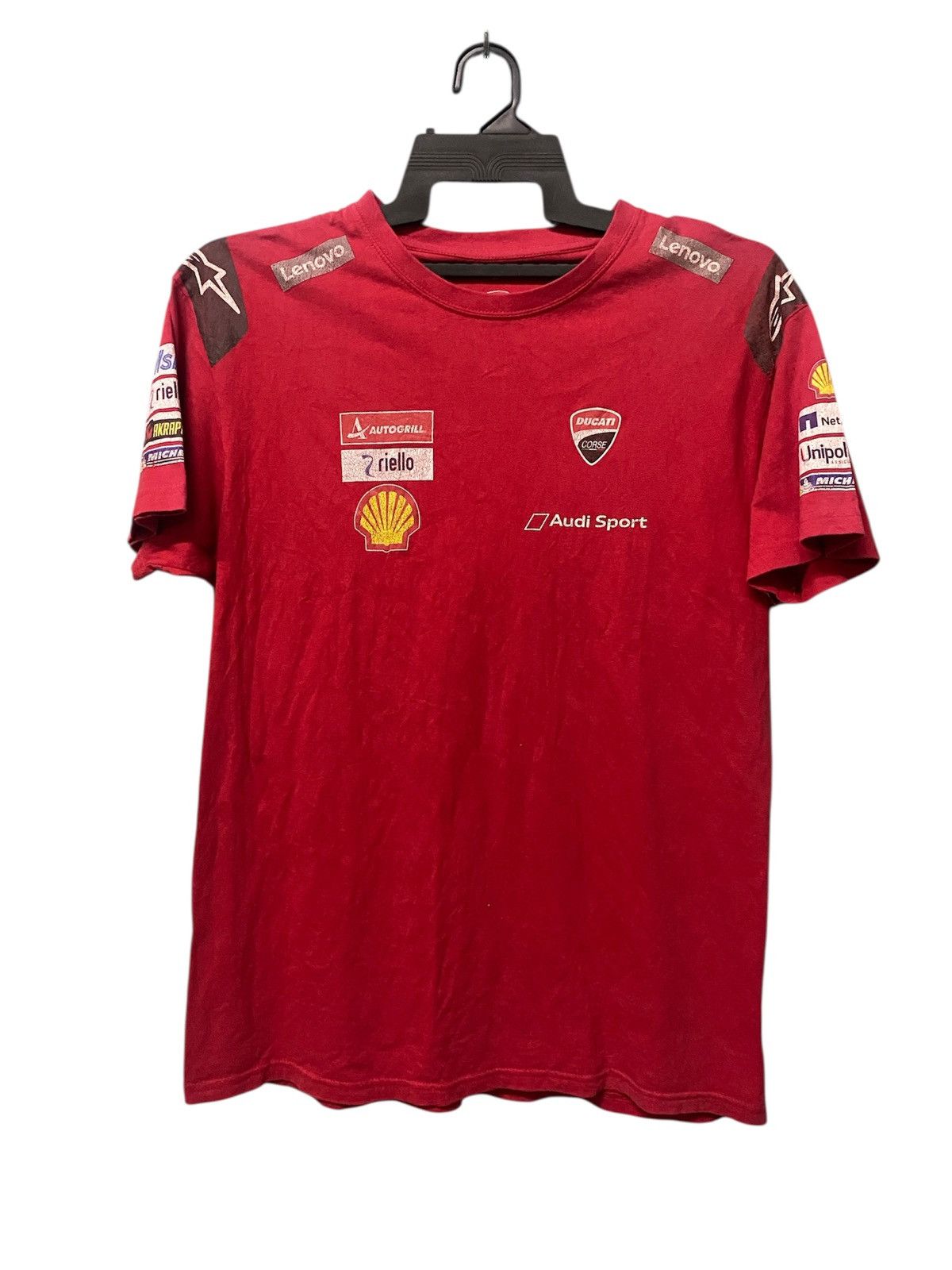 Audi × Ducati Official Ducati Lenovo Moto GP Team T Shirt by Alpinestars Size US L / EU 52-54 / 3 - 1 Thumbnail
