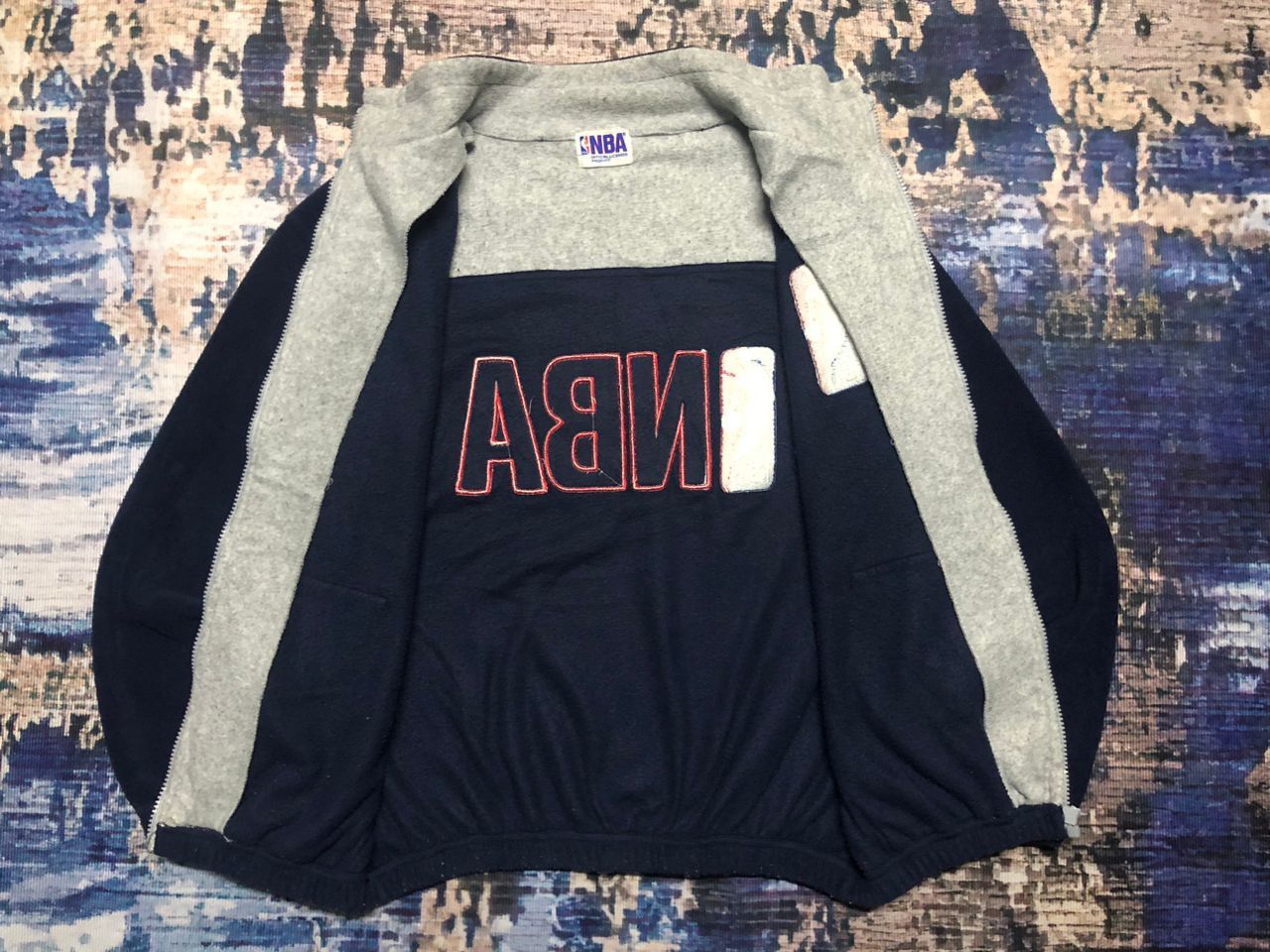 NBA Vintage NBA Big Logo Fleece Zipper Jacket Size US M / EU 48-50 / 2 - 3 Thumbnail