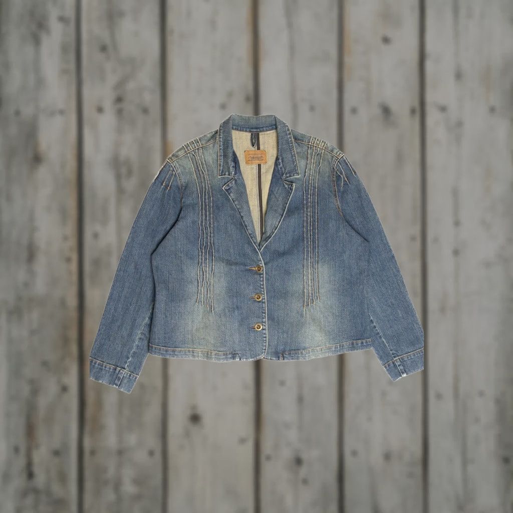 Levi's VINTAGE Levi's Denim Blazer X-Large Blue Jacket Jean Coat Levi's Hoodie Size US 36 / EU 52 - 1 Thumbnail