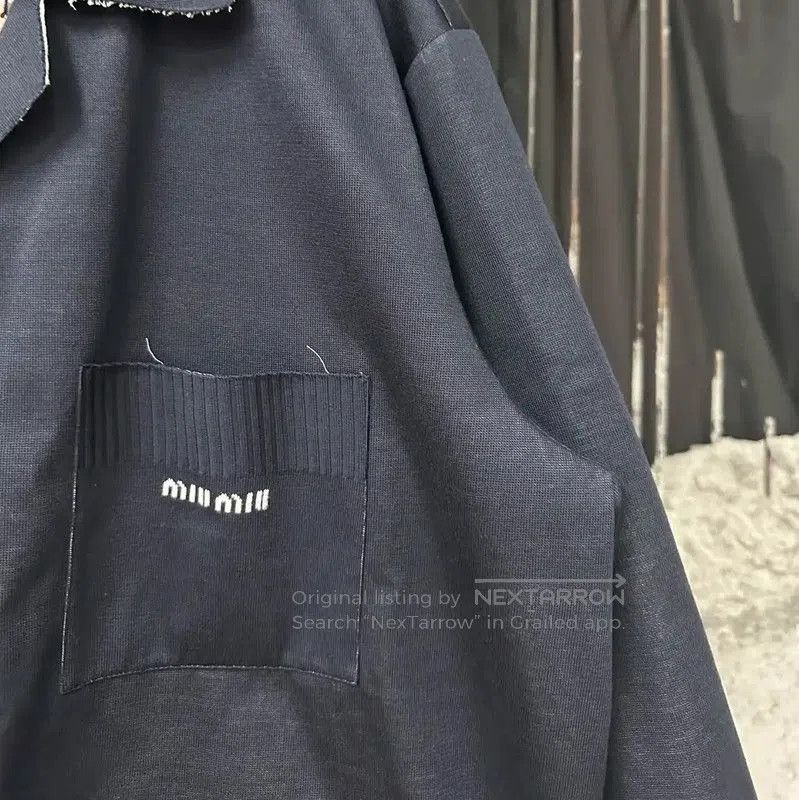 Miu Miu Miu Miu Blue Logo Women's Jacket . Size XXS / US 00 / IT 34 - 5 Thumbnail