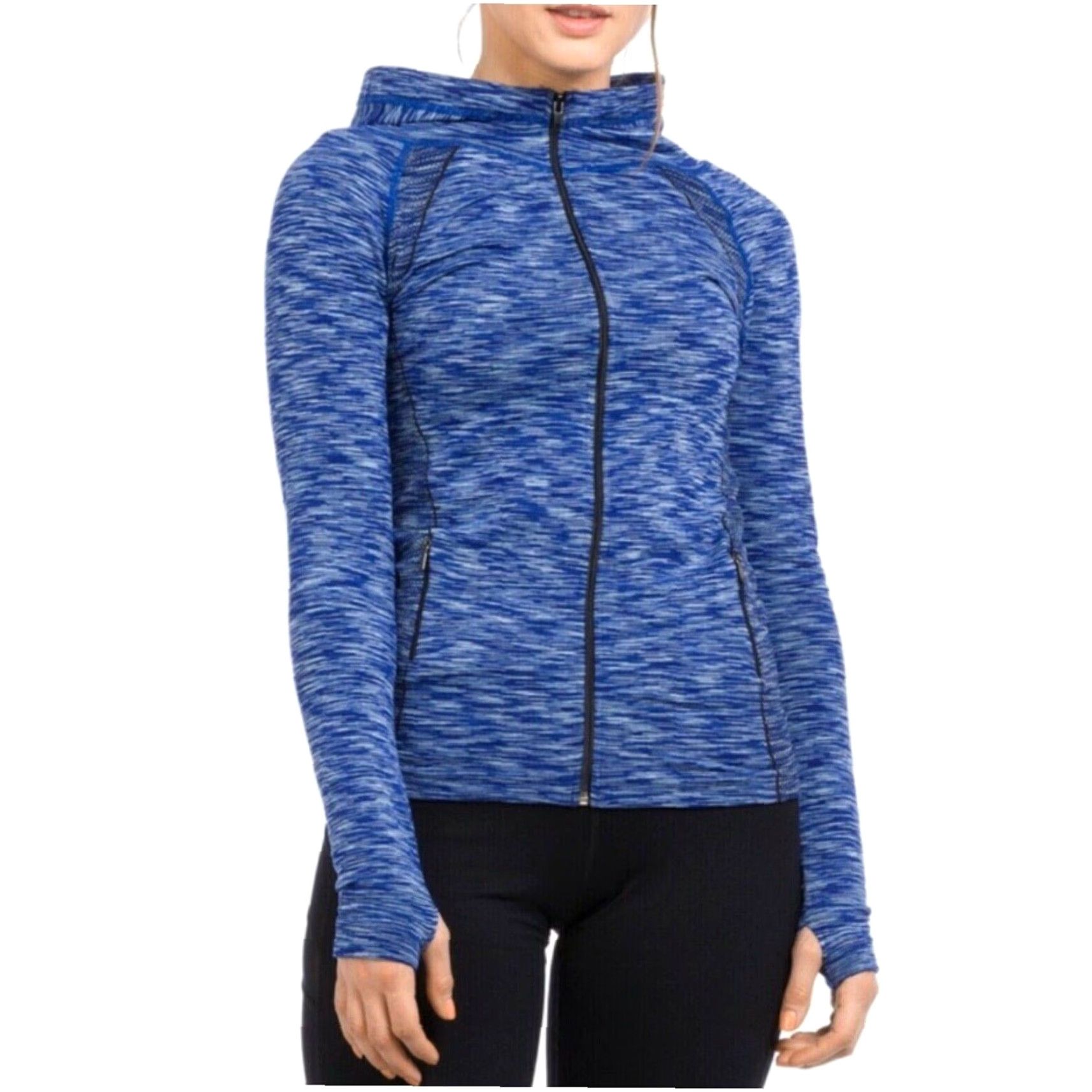 Vintage IAB Jacket Medium Blue Full Zip Hooded I Am Becoming Contour New Size M / US 6-8 / IT 42-44 - 2 Thumbnail