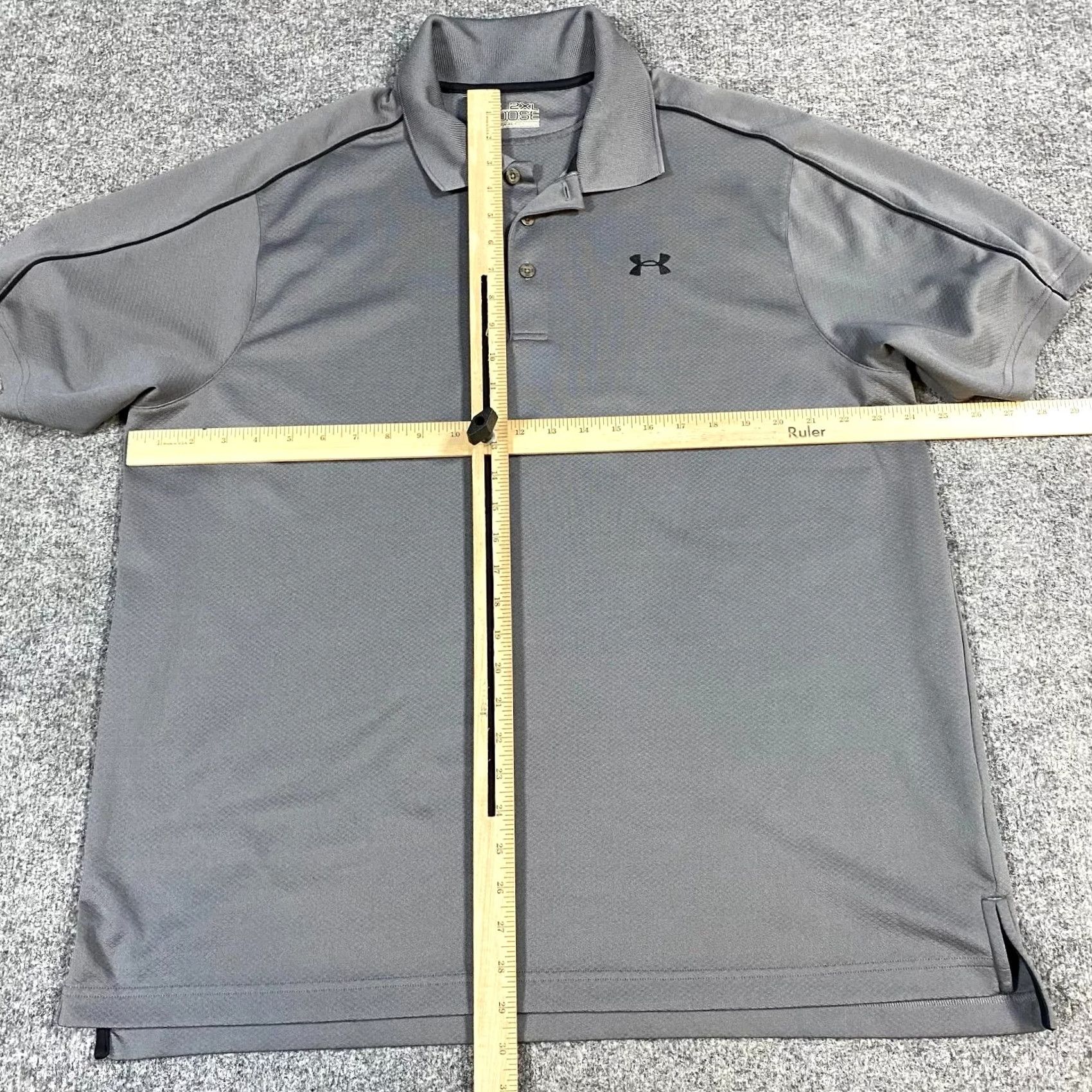 Under Armour Under Armour Polo Shirt 2XL Gray Mens Short Sleeve Collared Button Golf Sports Solid Heathered 2XL Mens Shirts Size US XXL / EU 58 / 5 - 5 Thumbnail