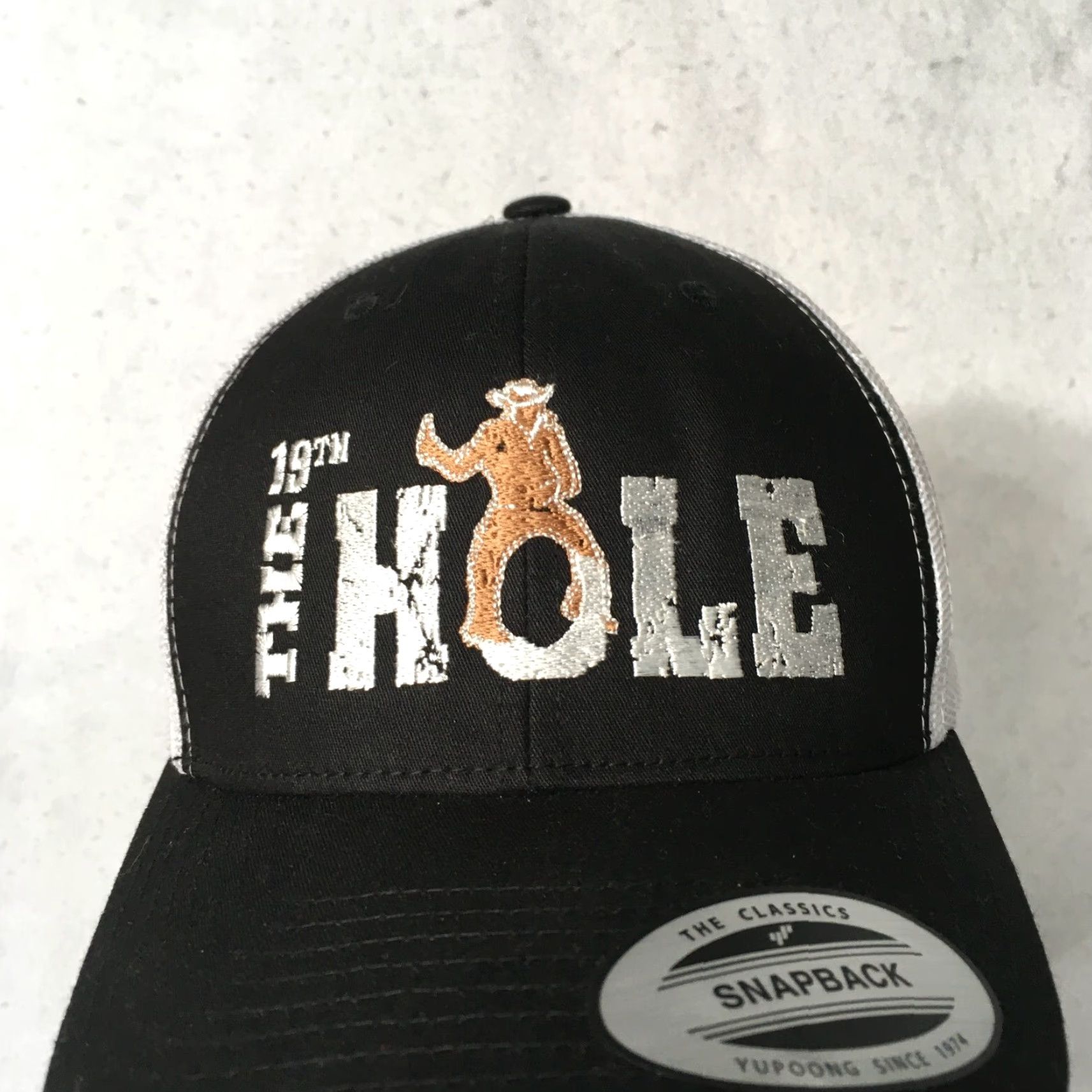 Vintage Nike Golf Country Club 19th Hole SnapBack Cap Hat Cowboy Western Rodeo - Black, One Size, Men Size ONE SIZE - 2 Thumbnail