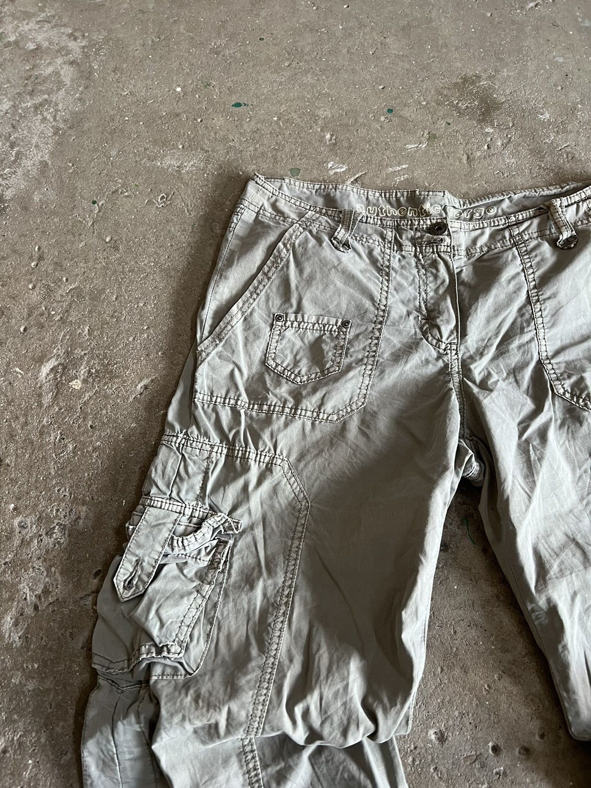 Japanese Brand × Vintage Vintage Y2k Avant garde Cargos military drill pants Size US 32 / EU 48 - 6 Thumbnail