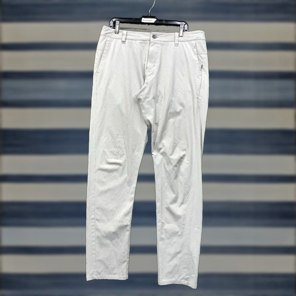 Vuori Vuori Mens Pants 34x23 Chino Beige Lightweight Stretch Casual Workwear Regular Size US 34 / EU 50 - 1 Thumbnail