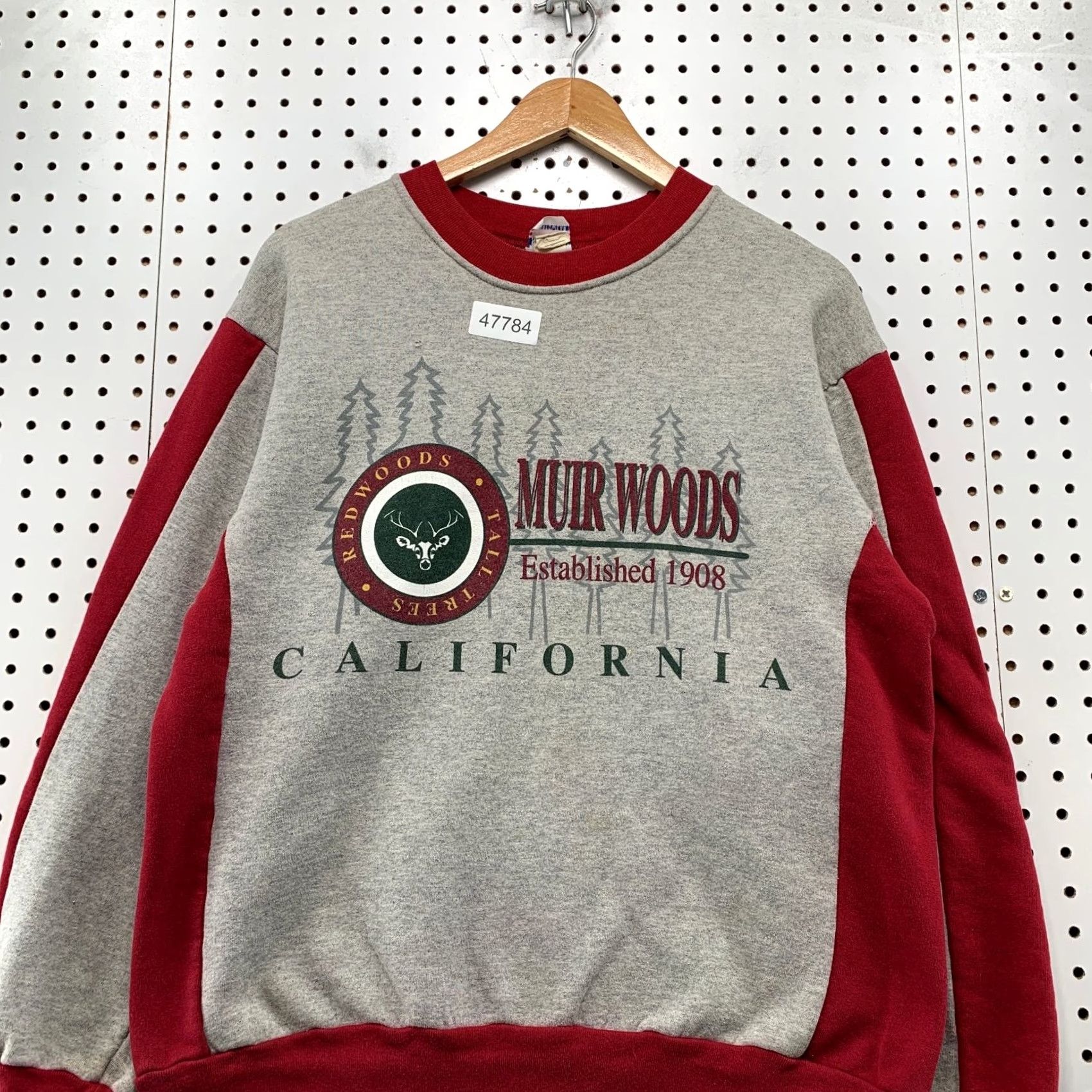 Vintage VINTAGE True Fan Muir Woods California Sweatshirt Mens L Gray REDWOODs USA Shirt Size US L / EU 52-54 / 3 - 4 Thumbnail