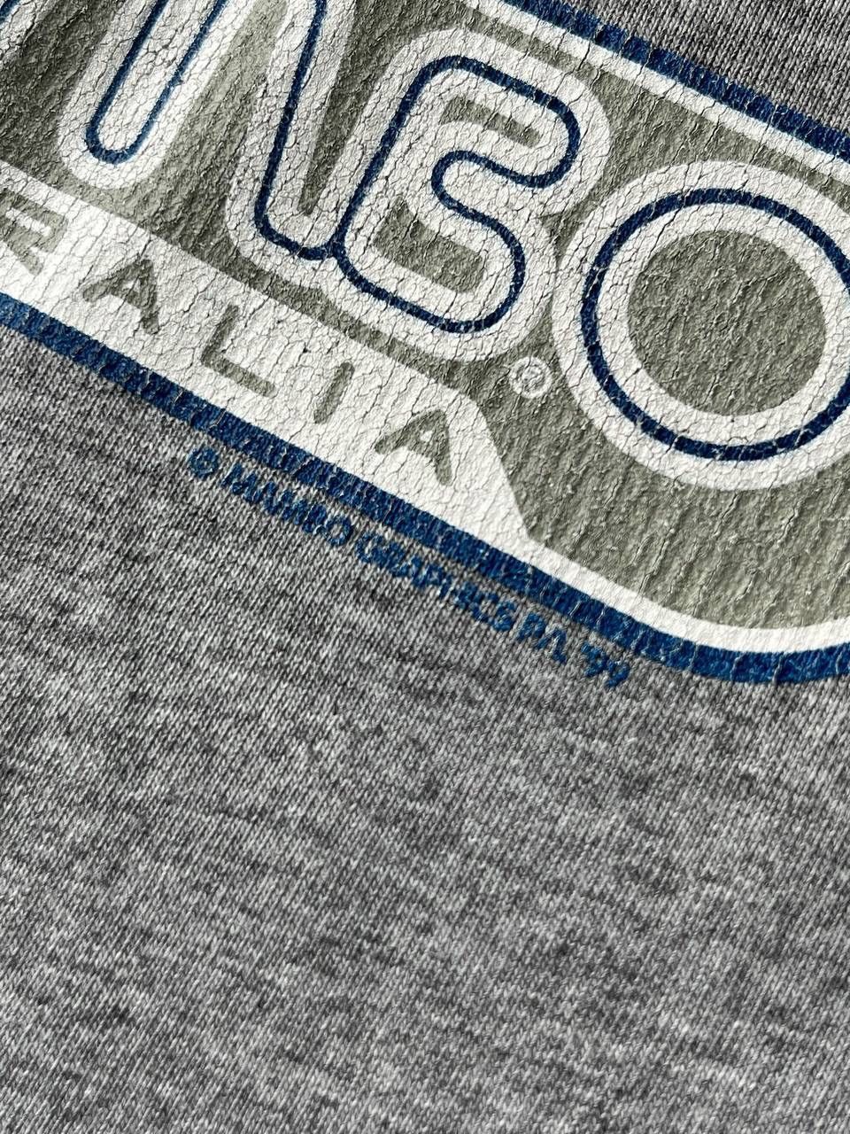 Mambo × Vintage Vintage Mambo Moral Fibre Grey Boxy T-shirt Y2K L Size US L / EU 52-54 / 3 - 7 Thumbnail