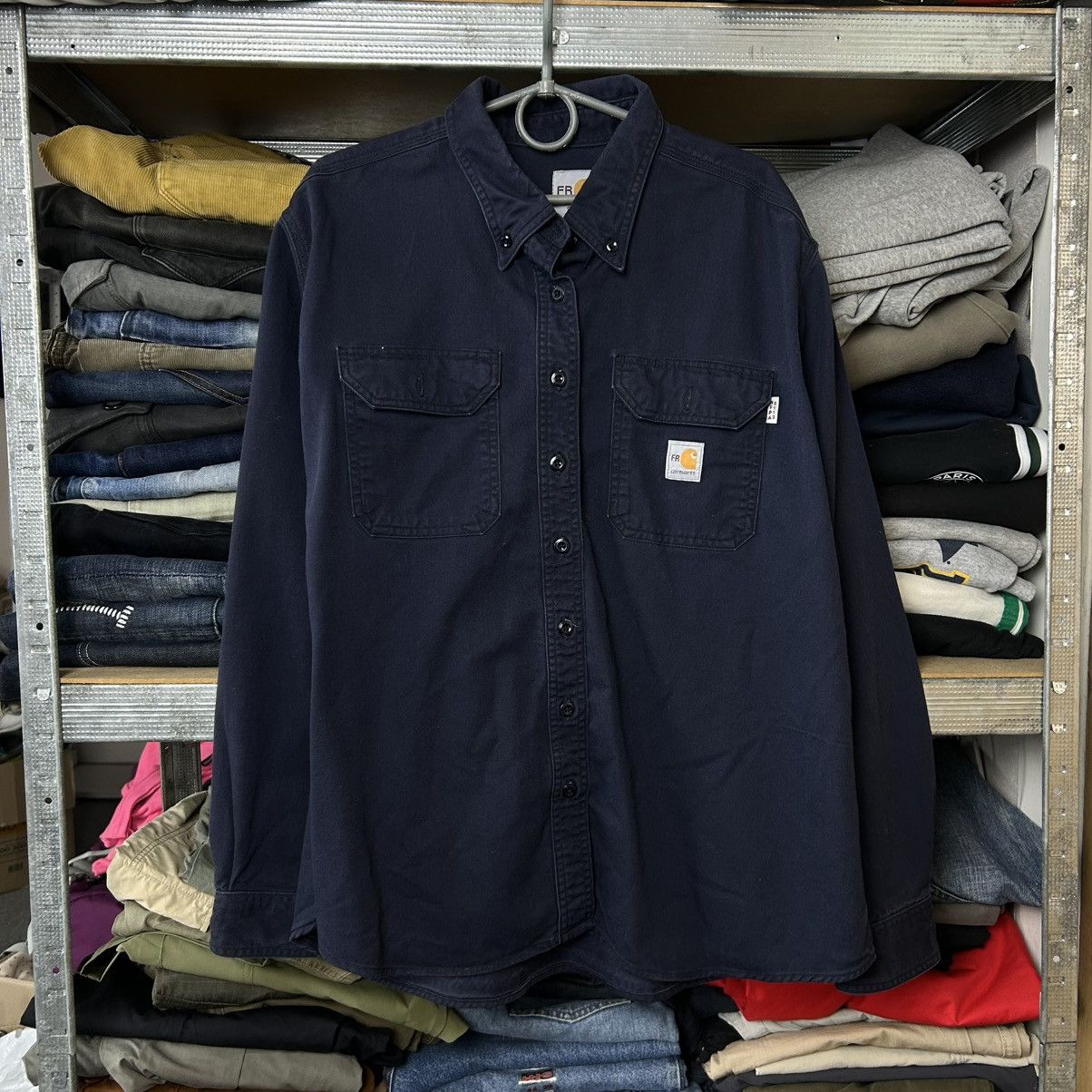Carhartt Wip Vintage Carhartt Wip Patch Logo FR Streetwear y2k overshirt Size US XL / EU 56 / 4 - 1 Thumbnail