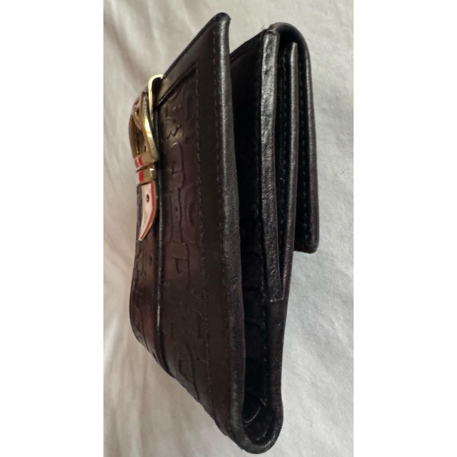Gucci Gucci Leather Wallet With Belt Buckle Clasp Luxe Beautiful Size ONE SIZE - 3 Thumbnail