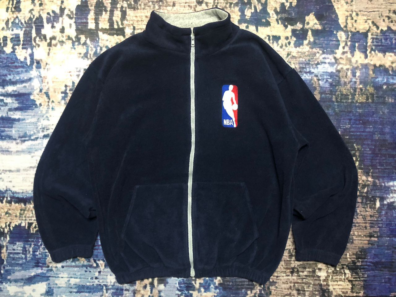 NBA Vintage NBA Big Logo Fleece Zipper Jacket Size US M / EU 48-50 / 2 - 2 Thumbnail