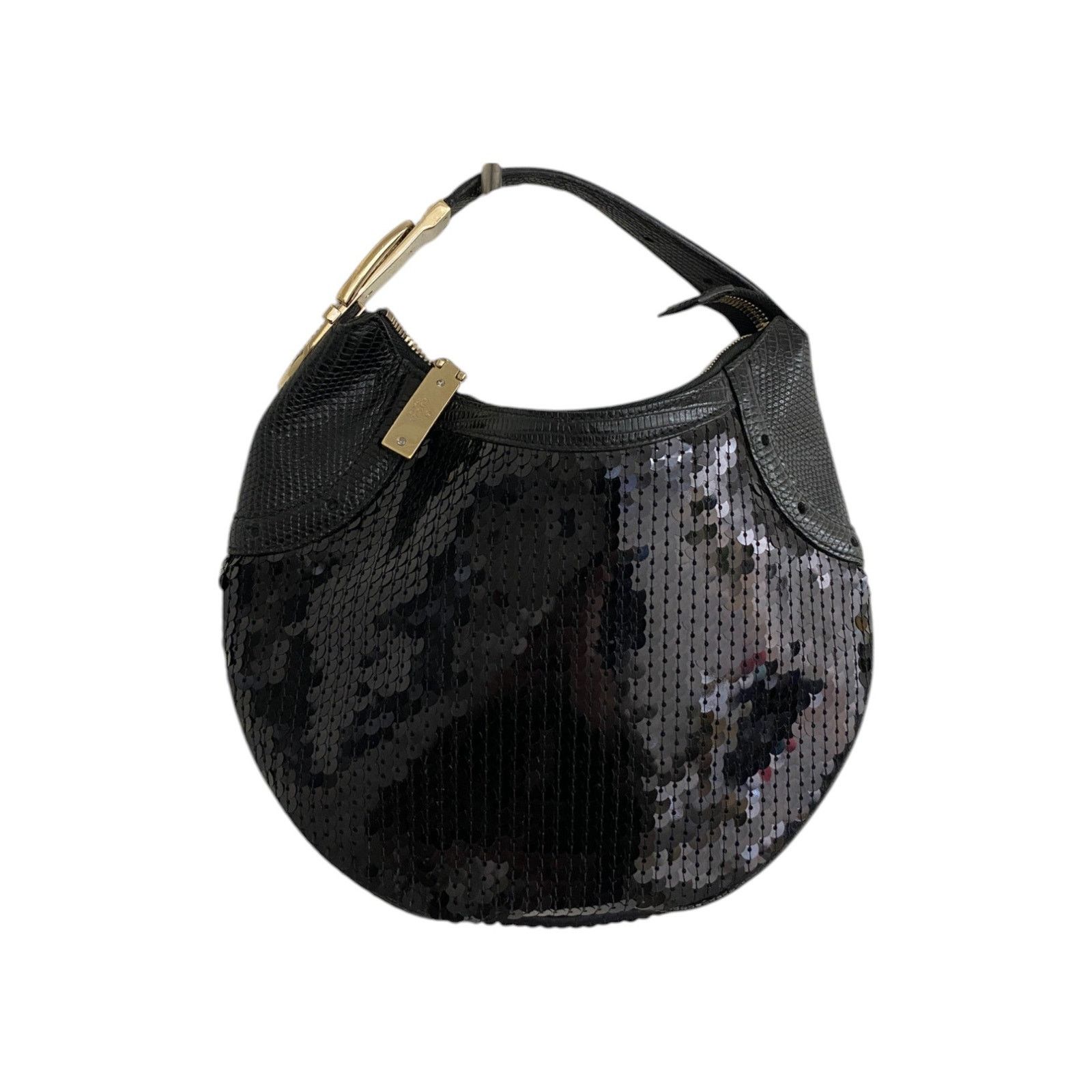 Gucci Amalfi Glitter Mini Bag in Black, Women's