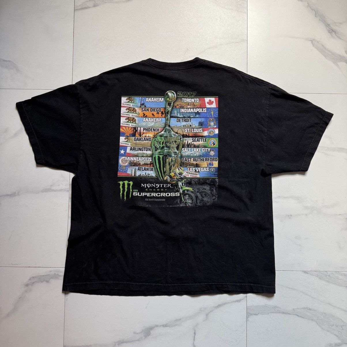 Indian Motorcycle Monster Energy Supercross FIM World Championship Tee Size US XXL / EU 58 / 5 - 3 Thumbnail
