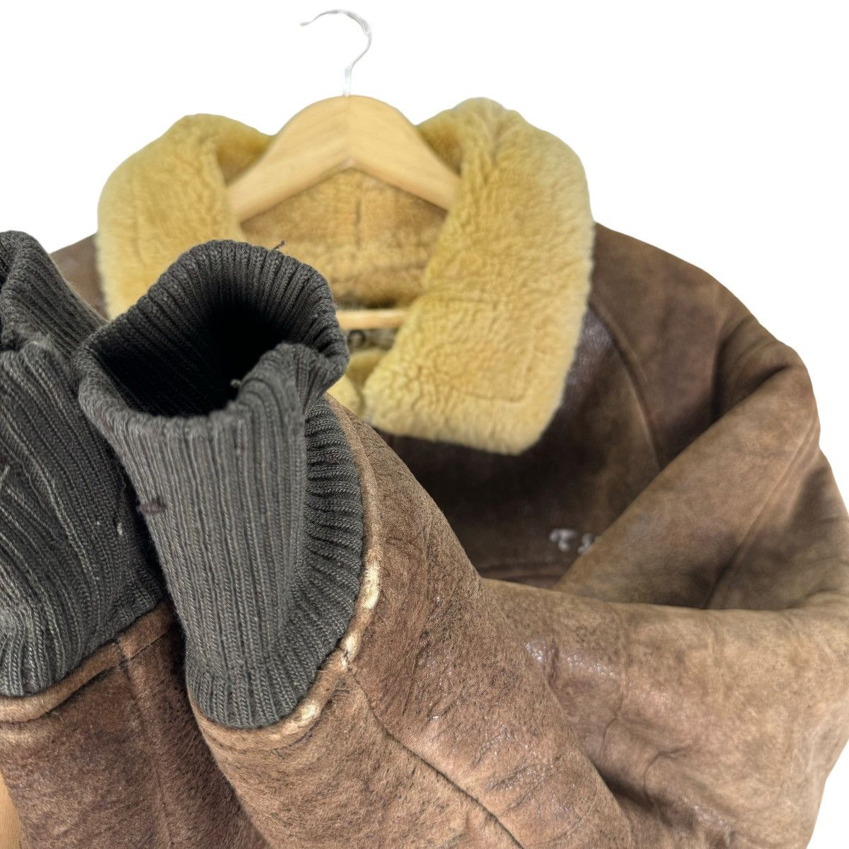 Vintage ⚡️SHEARLING TEXAS B6 SHEEPSKIN LEATHER JACKET Size US M / EU 48-50 / 2 - 5 Thumbnail