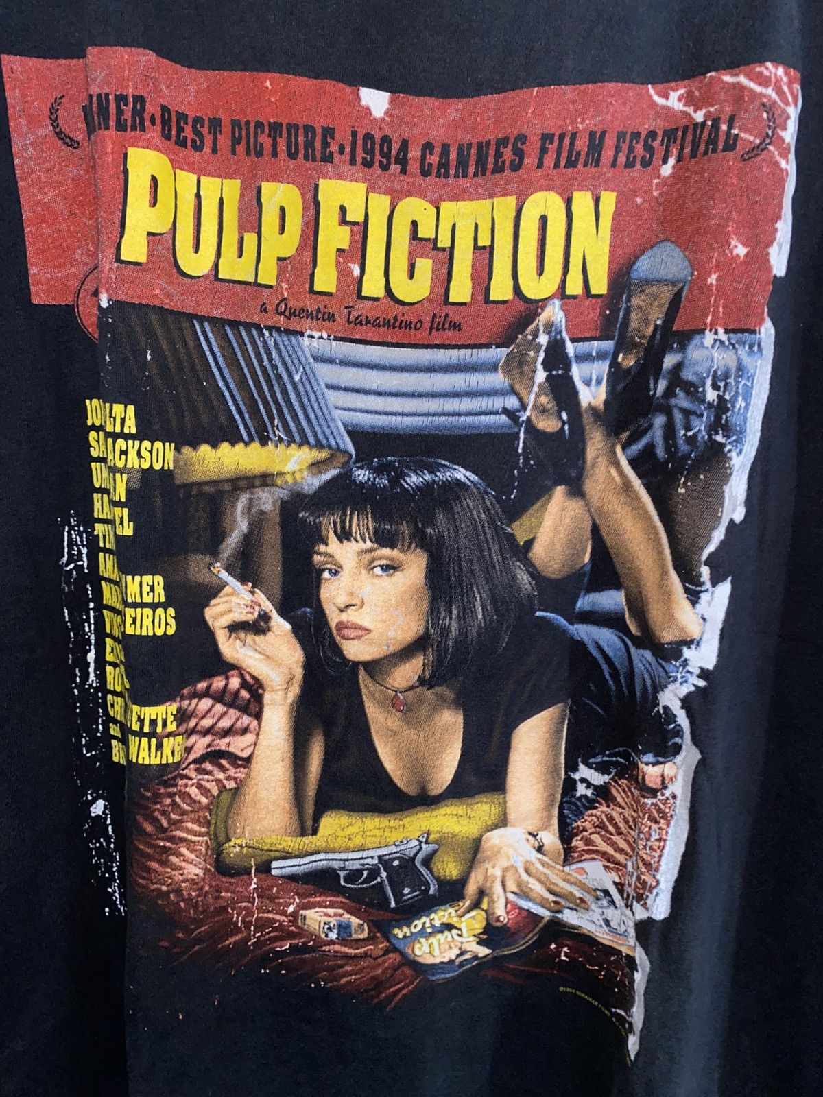 Vintage Vintage 90s Pulp Fiction Movie Tee Size US L / EU 52-54 / 3 - 3 Thumbnail