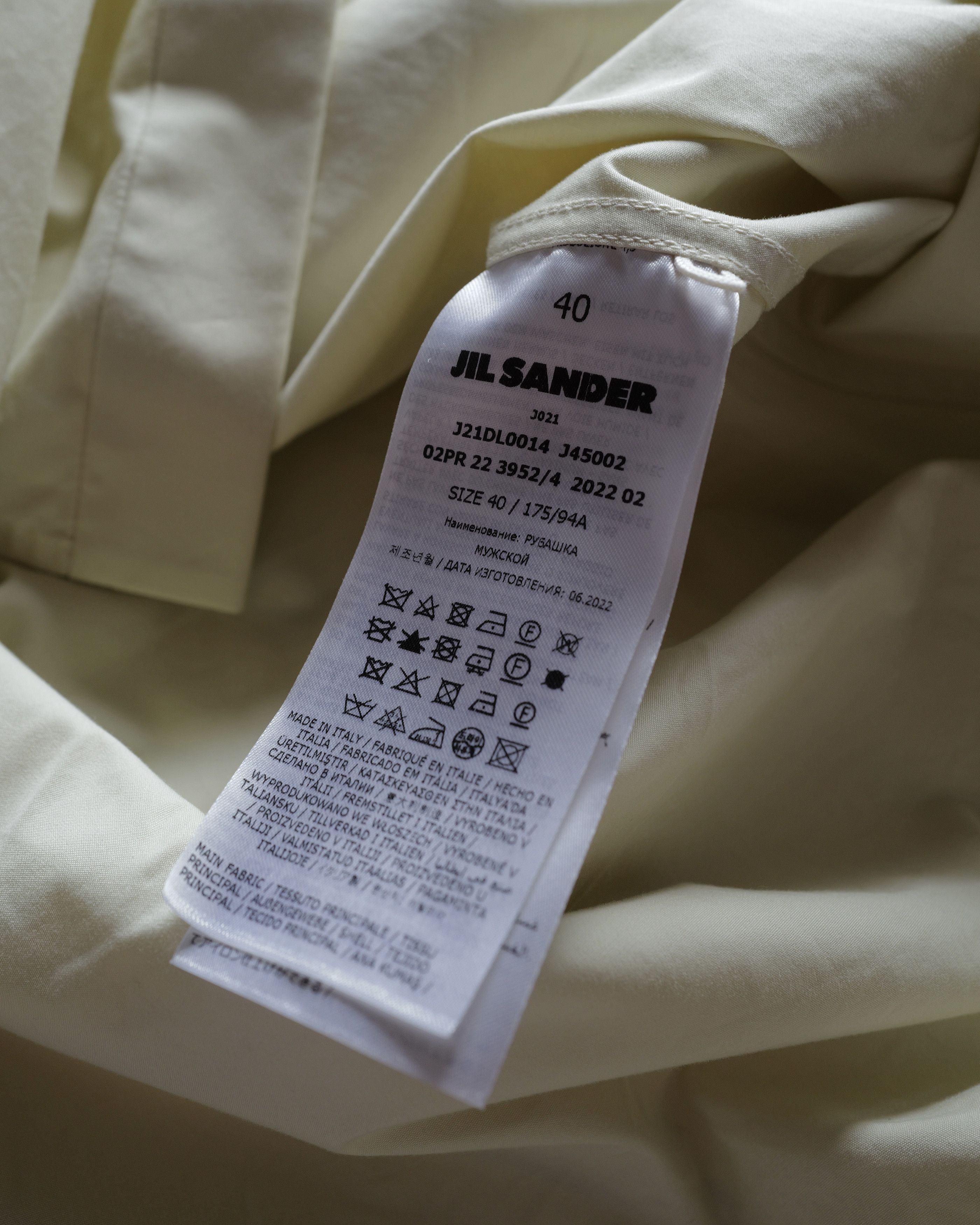 Jil Sander Jil Sander canvas tuxedo shirt Size US XXS / EU 40 - 6 Thumbnail