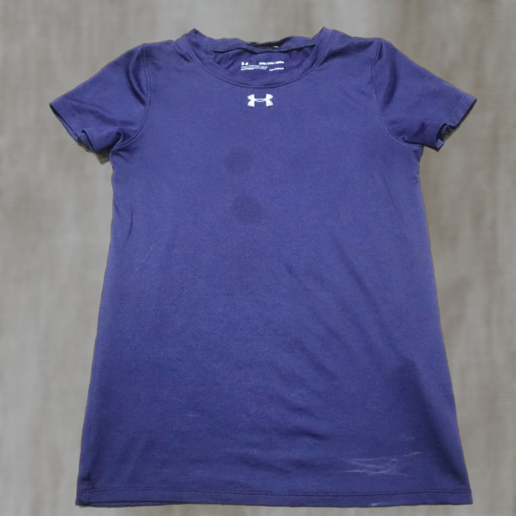 Under Armour Under Armour Heat Gear Shirt Women 2XS XS Pullover Short Sleeve Blue Running Top Shirt Breathable Lightweight All Seasons Casual Activewear Size XXS / US 00 / IT 34 - 1 Thumbnail