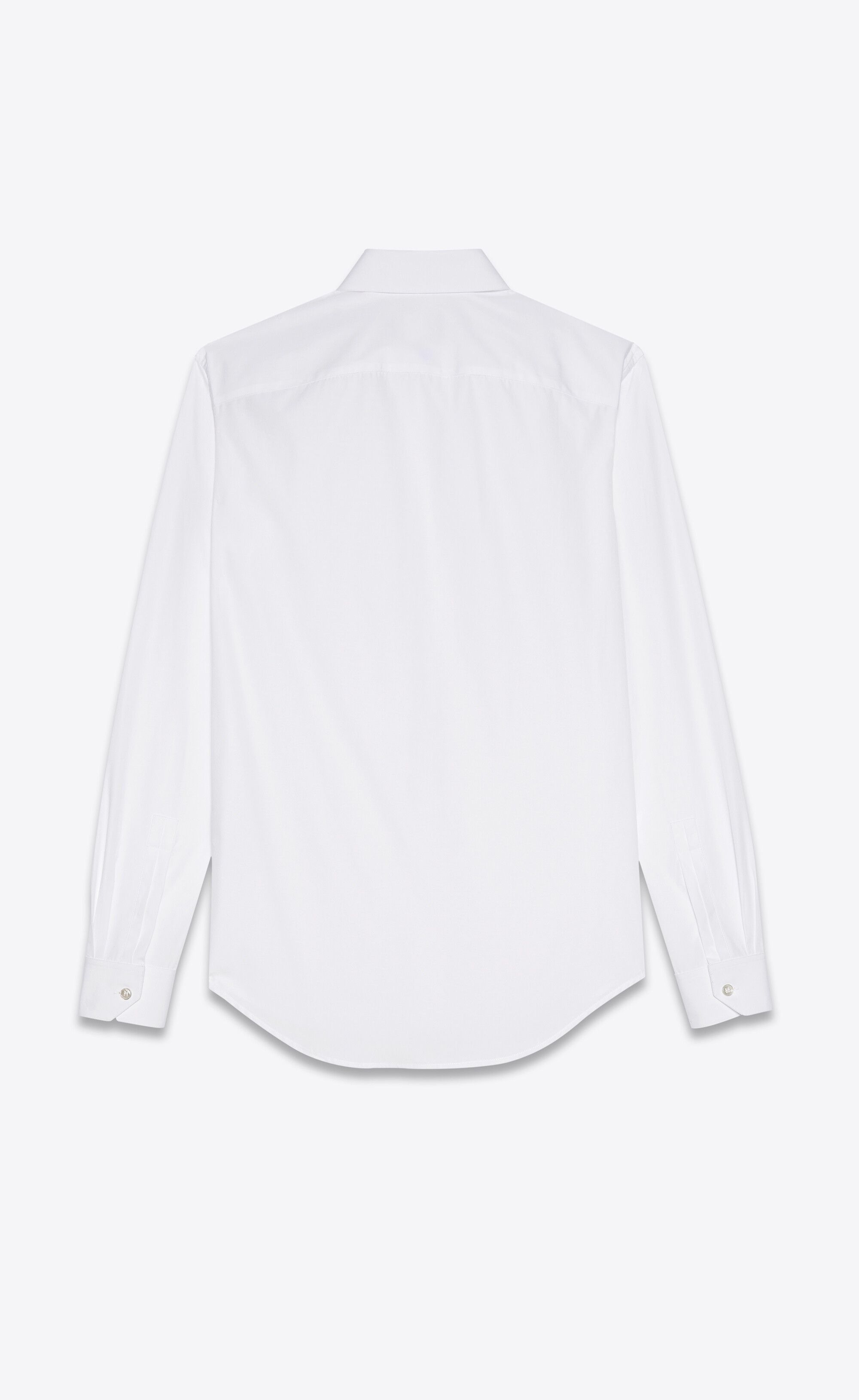 Saint Laurent Paris o1s1wg111224 Shirt in Cotton Poplin in White Size US S / EU 44-46 / 1 - 2 Thumbnail