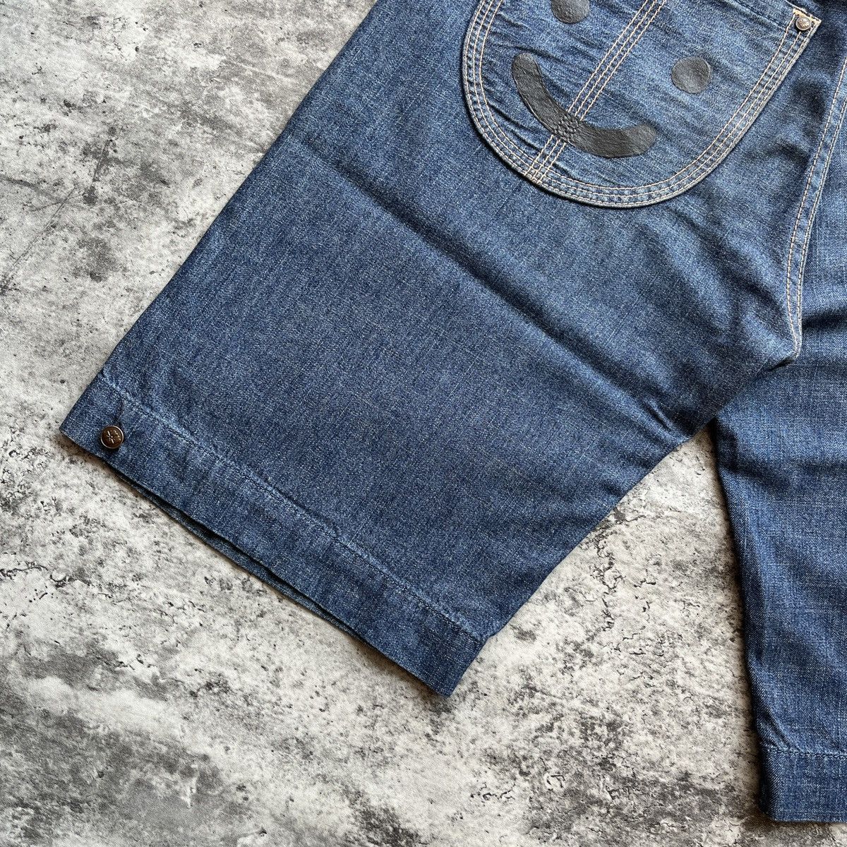 Evisu × Japanese Brand Evisu Yamane Seagull Smile Jorts Size US 30 / EU 46 - 16 Thumbnail