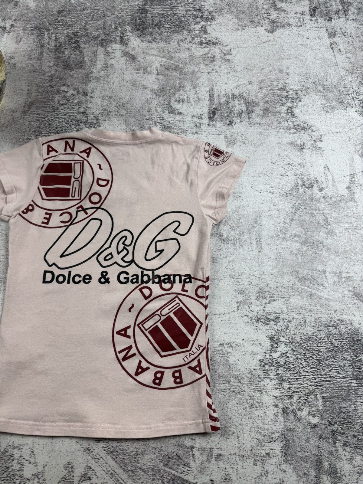 Dolce & Gabbana Dolce & Gabbana Slim Cotton Lycra Vintage Y2K Logo Jersey Women’s T Shirt Top Size M / US 6-8 / IT 42-44 - 12 Thumbnail