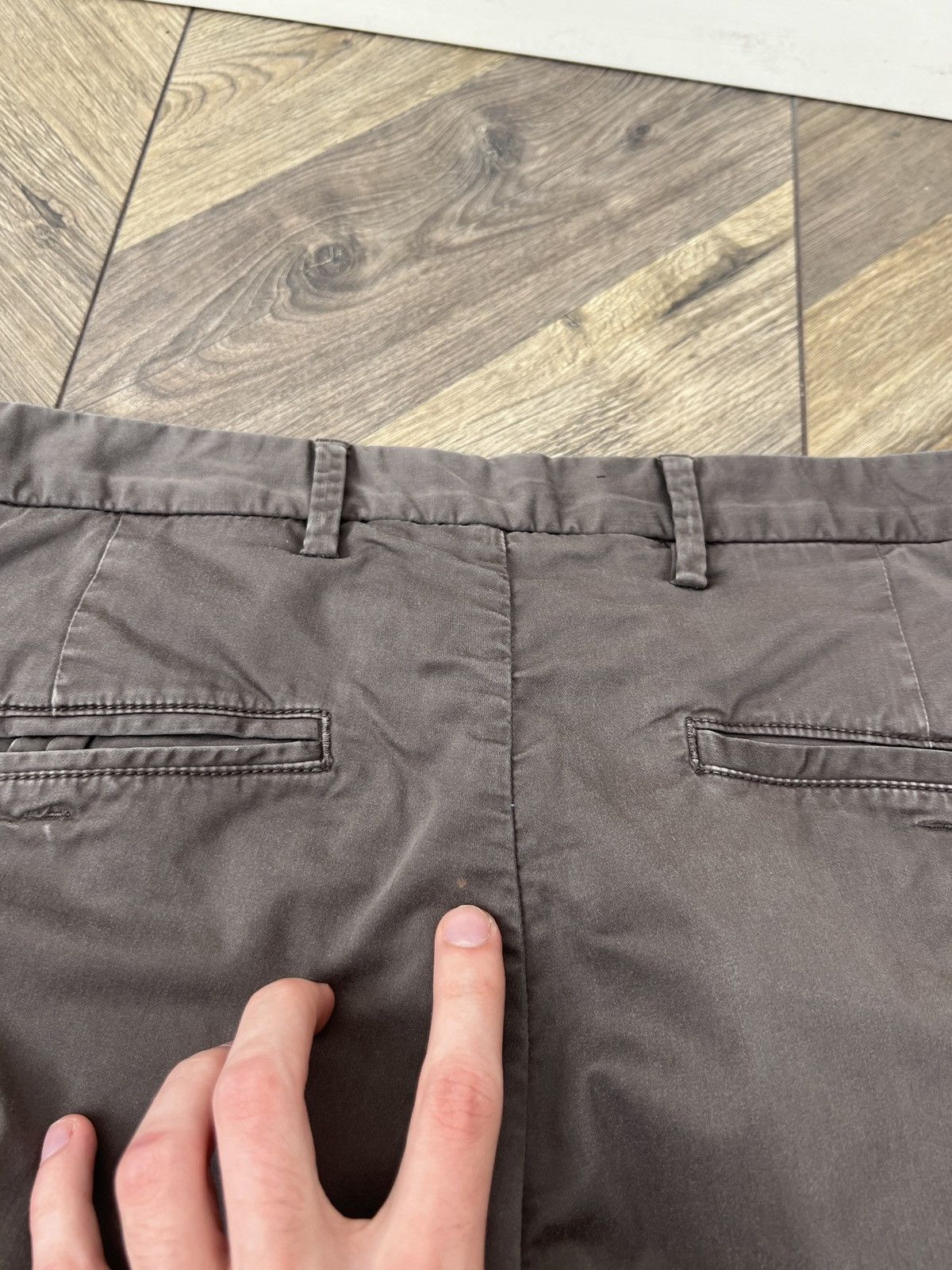 Z Zegna Vintage Z Zegna Men’s Brown Slim Fit Chino Pants Size US 32 / EU 48 - 13 Thumbnail