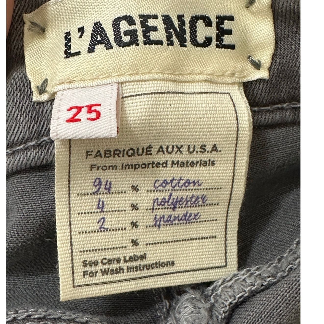 L'AGENCE L'Agence gray Brigitte mid rise skinny jeans size 25 - 2 Size 26" / US 2 / IT 38 - 3 Thumbnail