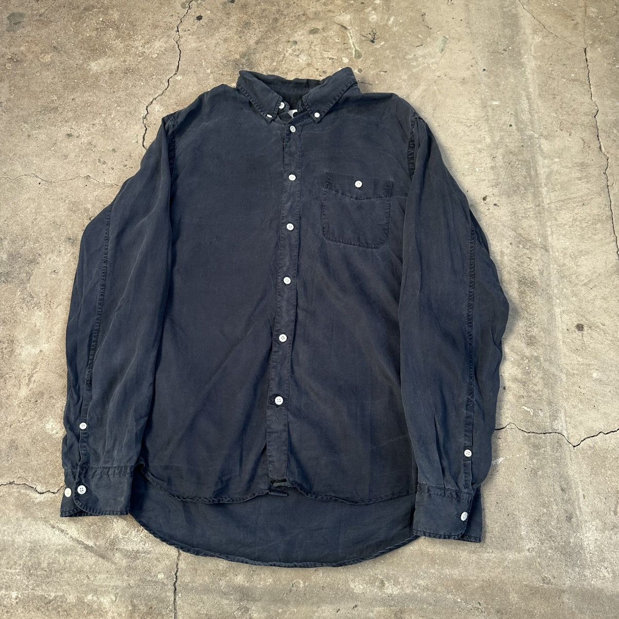 NN07 NN07 no nationality New Derek Shirt Dark Blue tencel Size US L / EU 52-54 / 3 - 3 Thumbnail