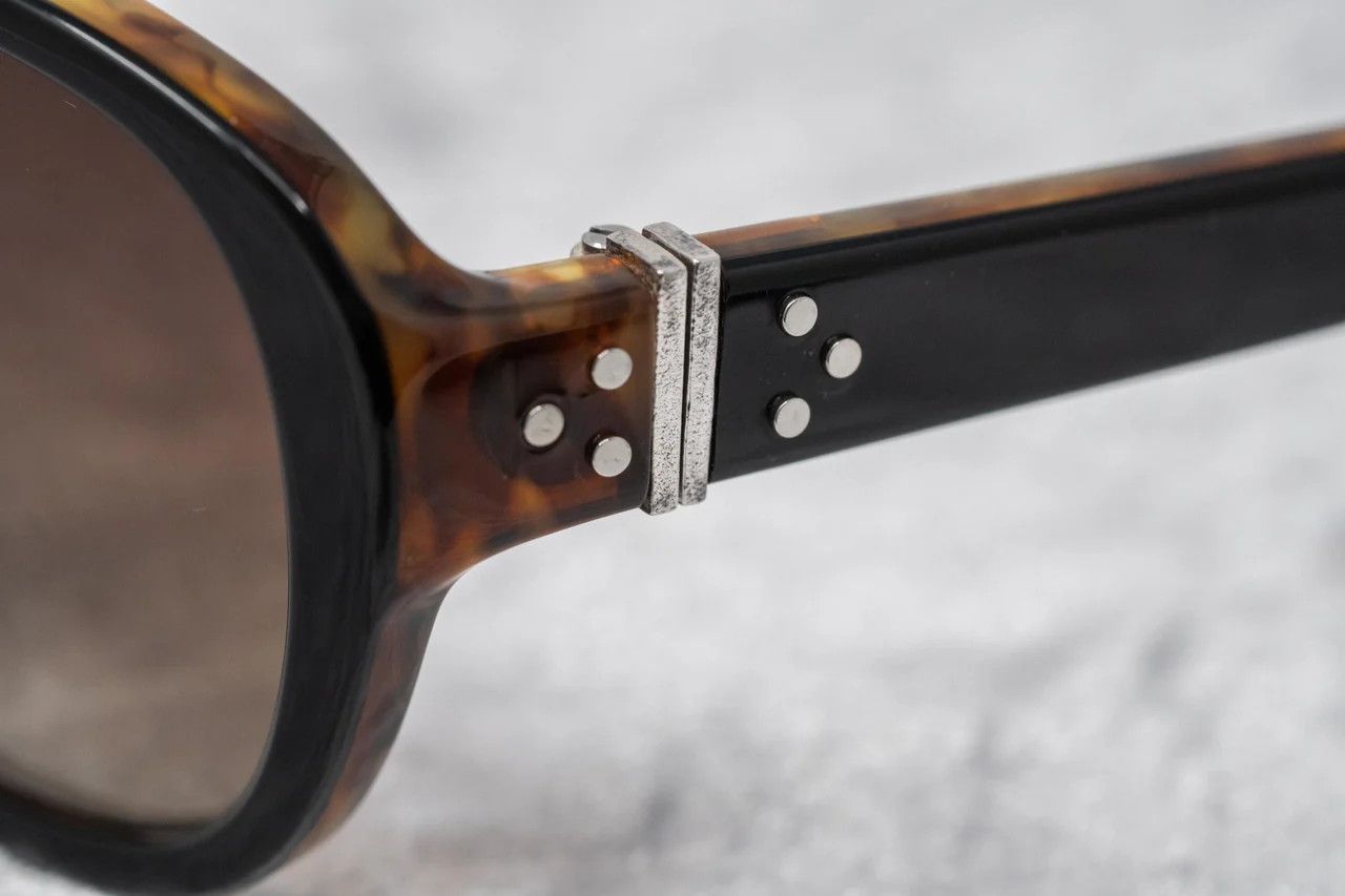 Ann Demeulemeester Ann Demeulemeester Sunglasses Oval Black and Brown Graduated Size ONE SIZE - 11 Thumbnail