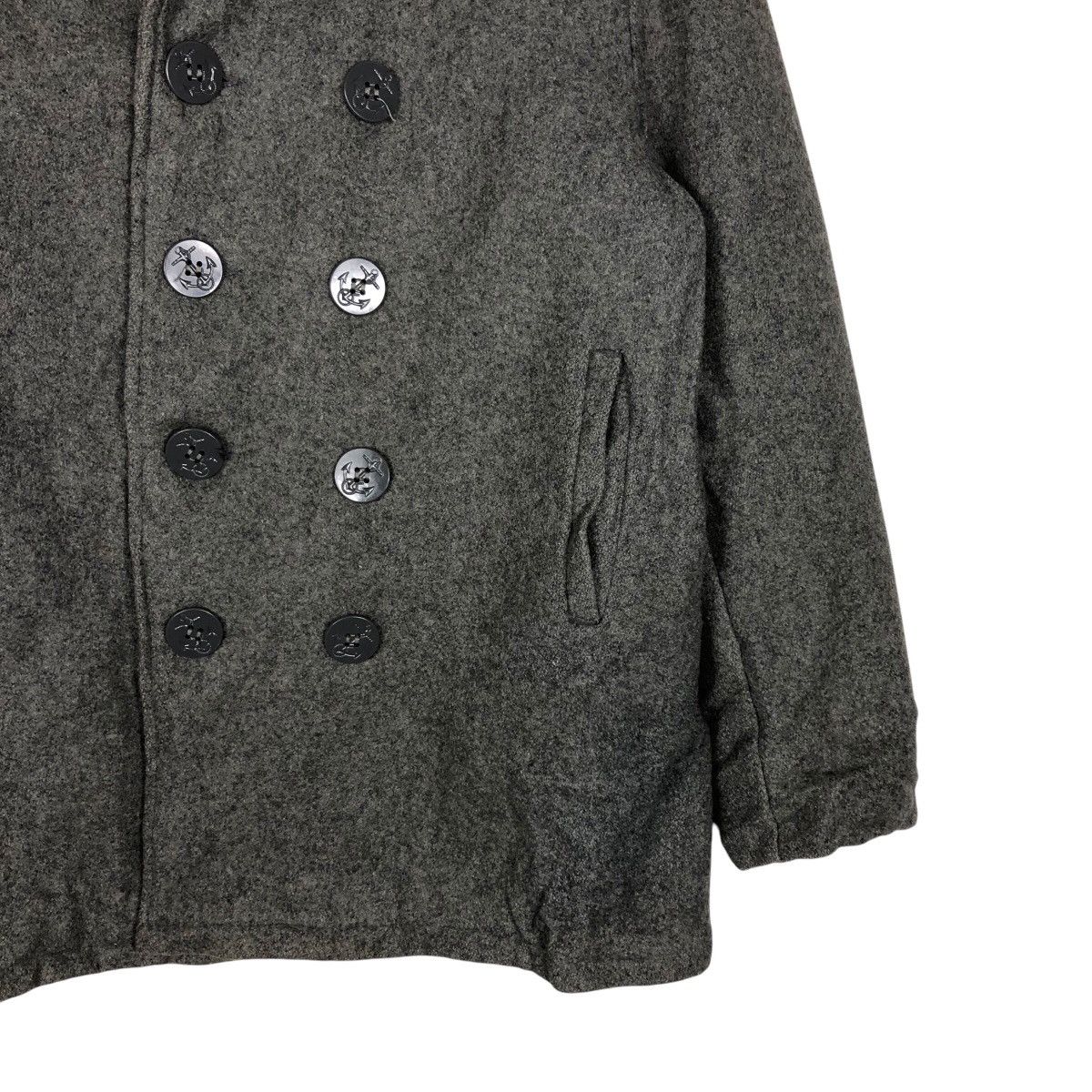 Schott 📌Vintage Pea Jacket Schott Wool Biker Jacket Double Collar Size US M / EU 48-50 / 2 - 6 Thumbnail