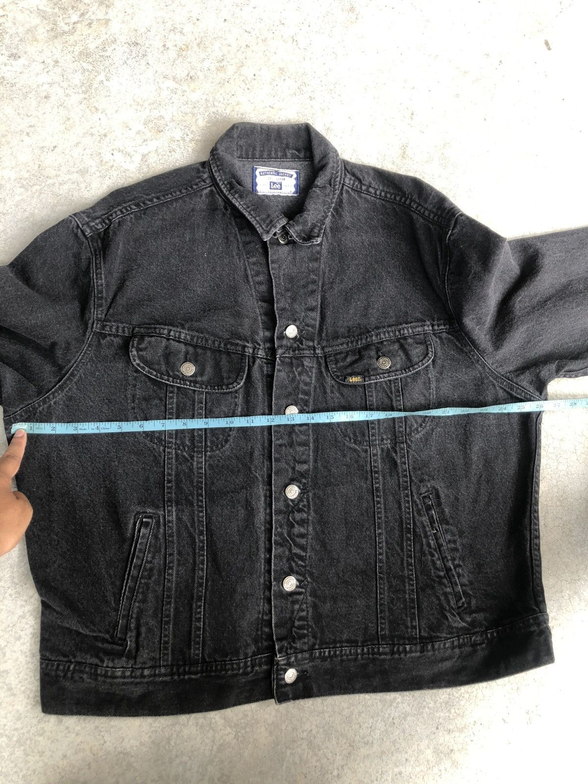 If Six Was Nine Vintage 90s Lee Denim Jacket Distressed Jeans Baggy Size US XL / EU 56 / 4 - 23 Thumbnail