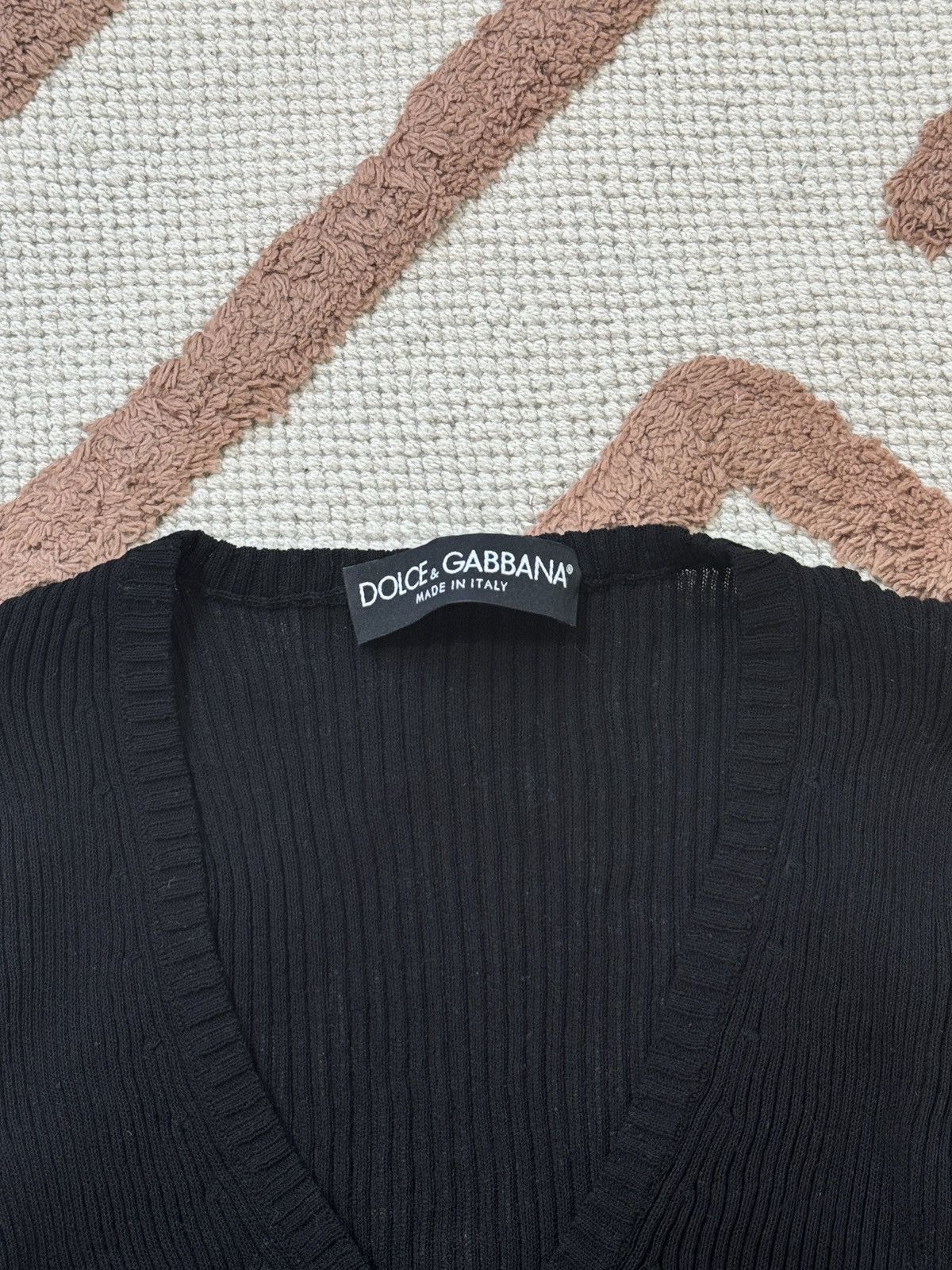 Dolce & Gabbana VINTAGE DOLCE&GABBANA 2000s MESH STRIPED LONG SLEEVE Size S / US 4 / IT 40 - 4 Thumbnail