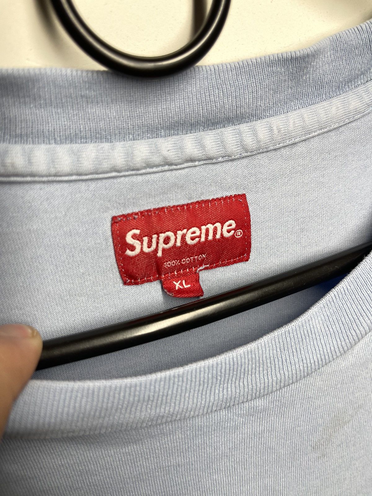 Supreme Supreme t-shirt embroidered logo faded Size US XL / EU 56 / 4 - 4 Thumbnail