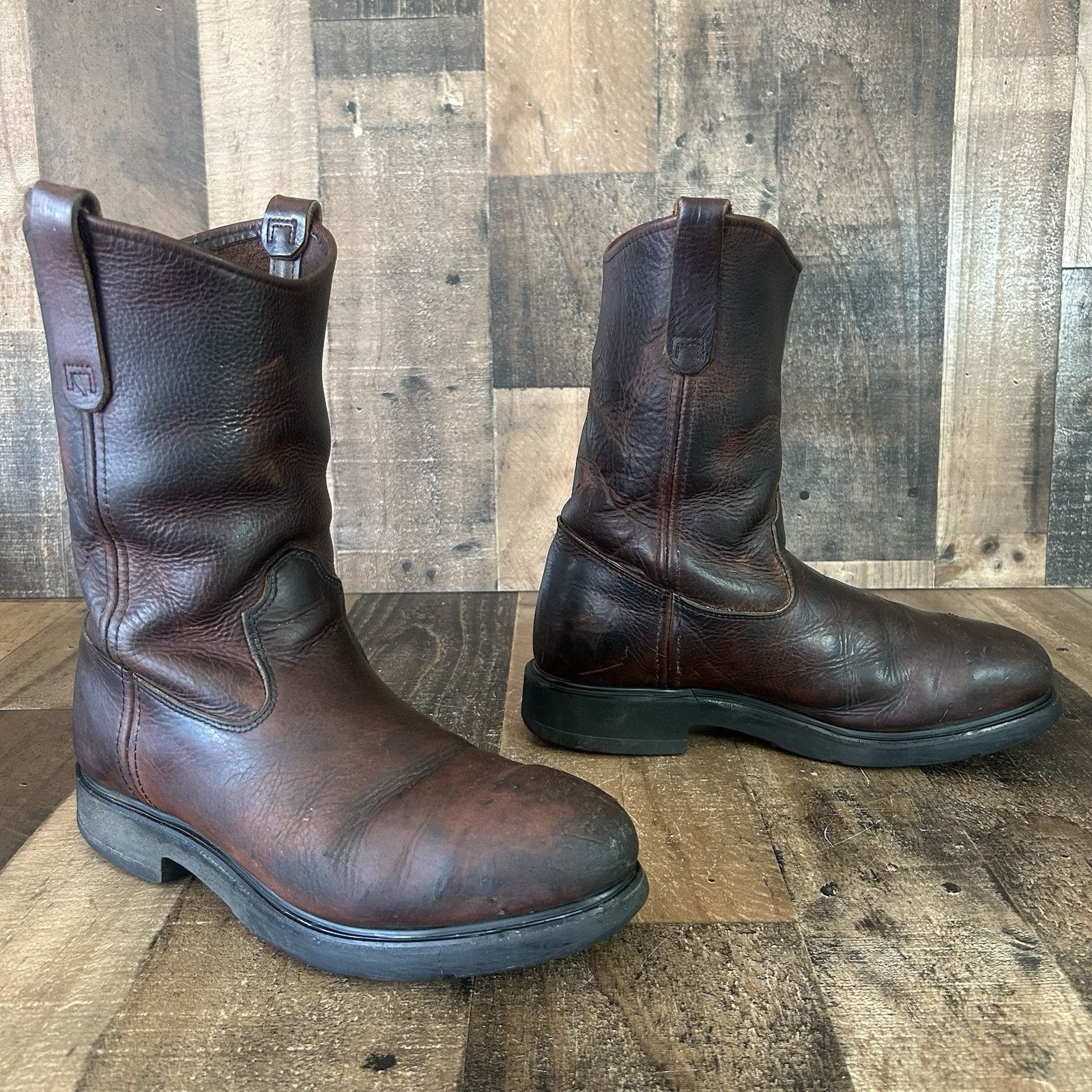 Red Wing Red Wing 4470 Steel Toe Brown Pull On Work Boots Mens 9 E Size US 9 / EU 42 - 3 Thumbnail