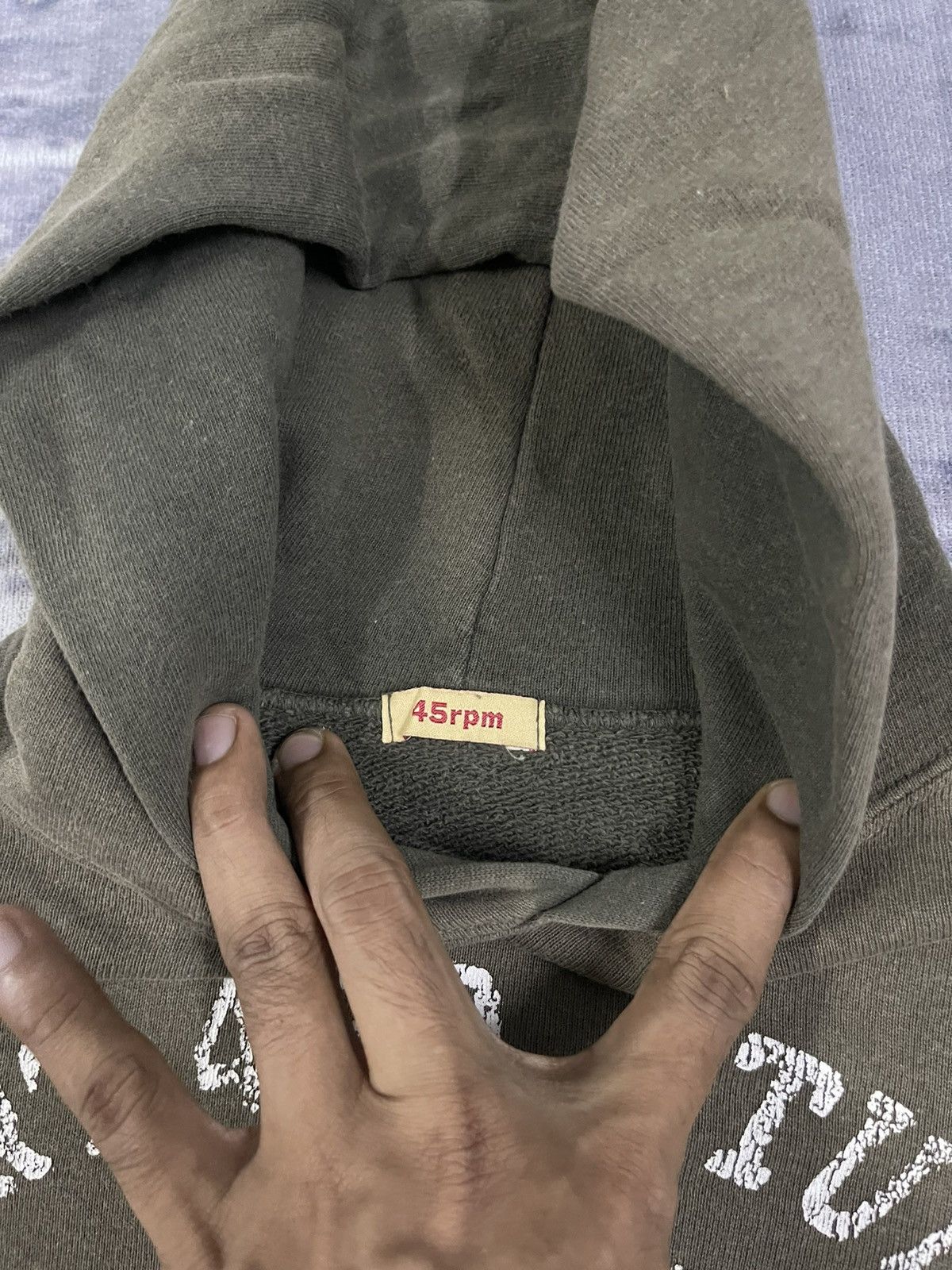 45rpm × Japanese Brand × Vintage 90s 45RPM RARE FADED HOODIE Size US S / EU 44-46 / 1 - 8 Thumbnail