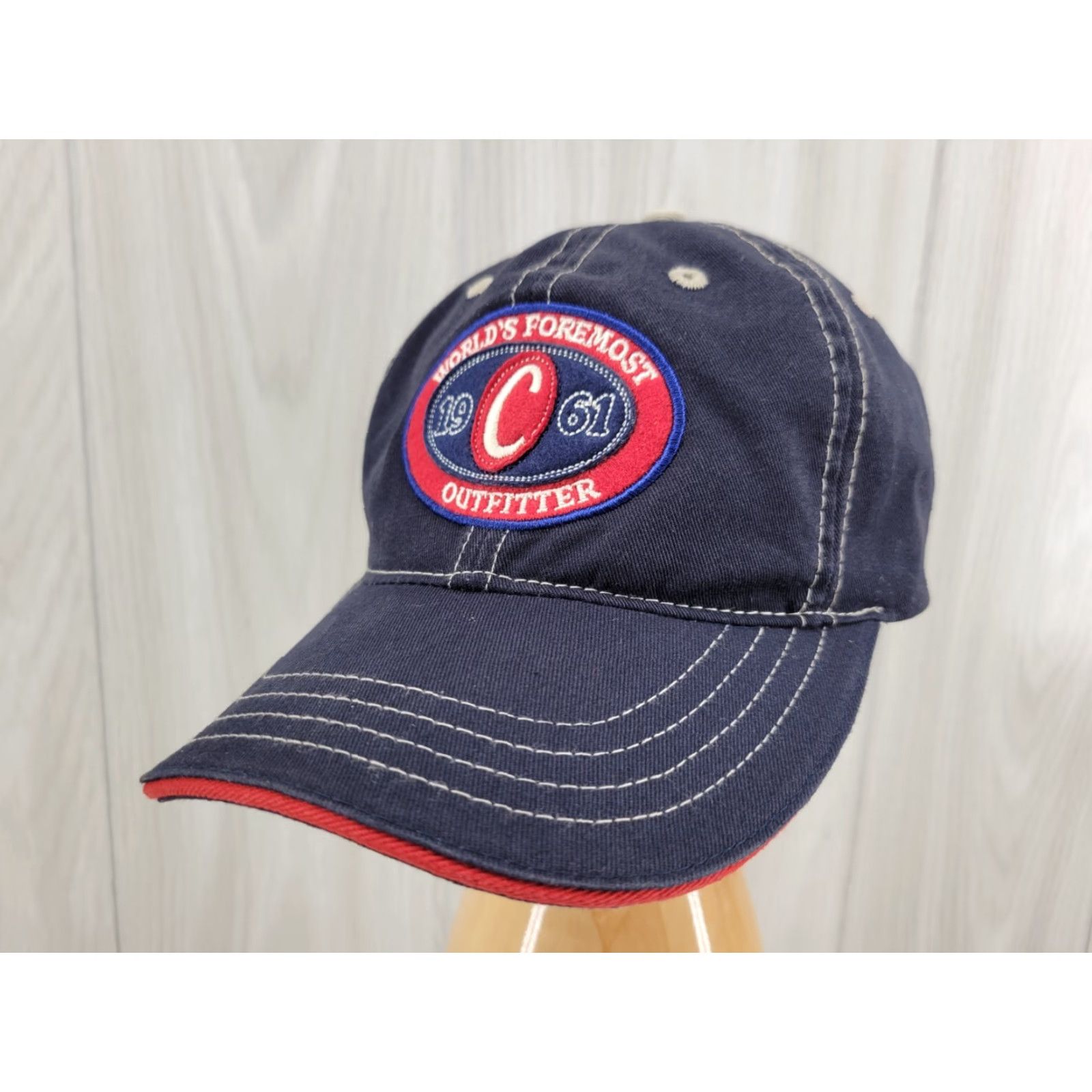 Vintage Cabela's Hat Cap OSFM Adjustable Strap Embroidered Blue Logo Baseball Cap Men Adjustable Blue Outdoor Casual Mens Size ONE SIZE - 2 Thumbnail