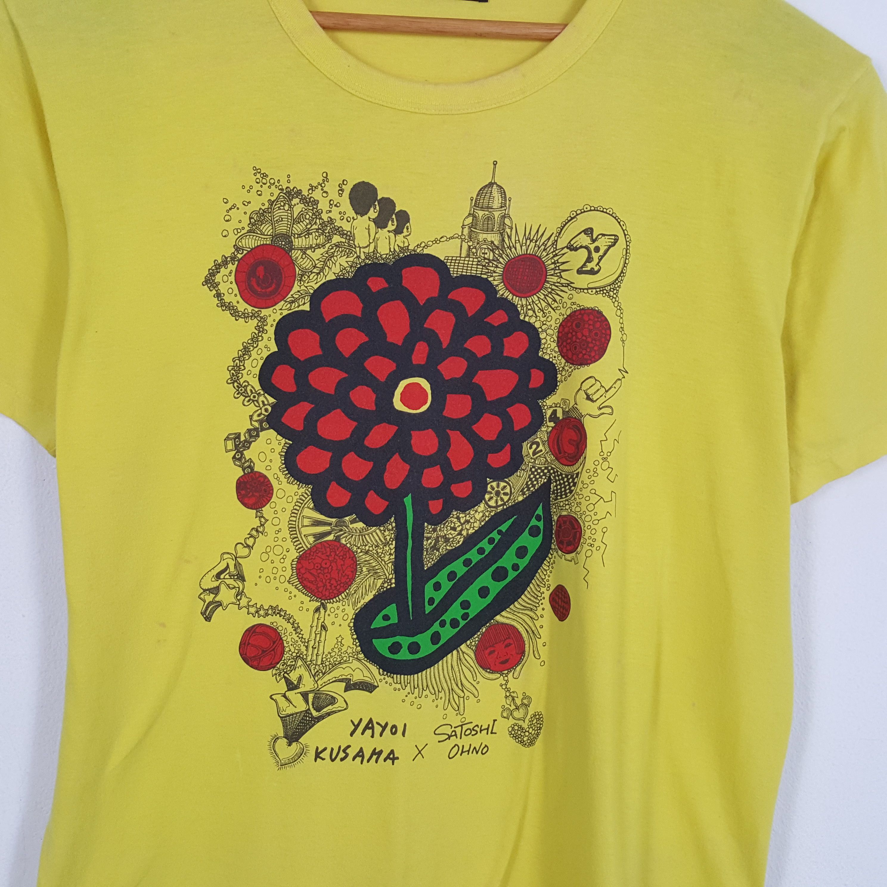 Band Tees × Vintage Vintage YAYOI KUSAMA x SATOSHI OHNO Japanese Brand T-Shirts Size US XL / EU 56 / 4 - 2 Thumbnail