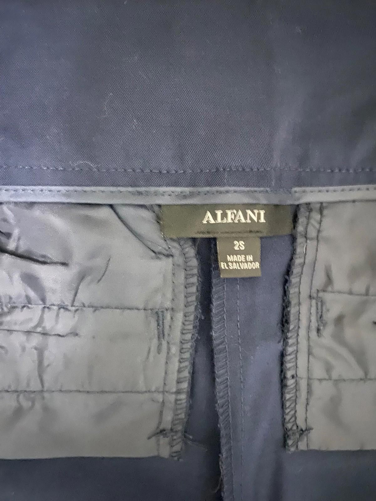 Alfani ALFANI Wide Leg Dress Pant in Navy (SIZE 2S) Size 26" / US 2 / IT 38 - 9 Thumbnail