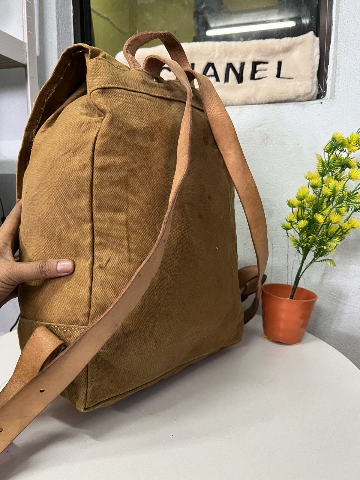 Canvas × Japanese Brand BAGGY PORT CANVAS LEATHER BAGPACK Size ONE SIZE - 2 Thumbnail