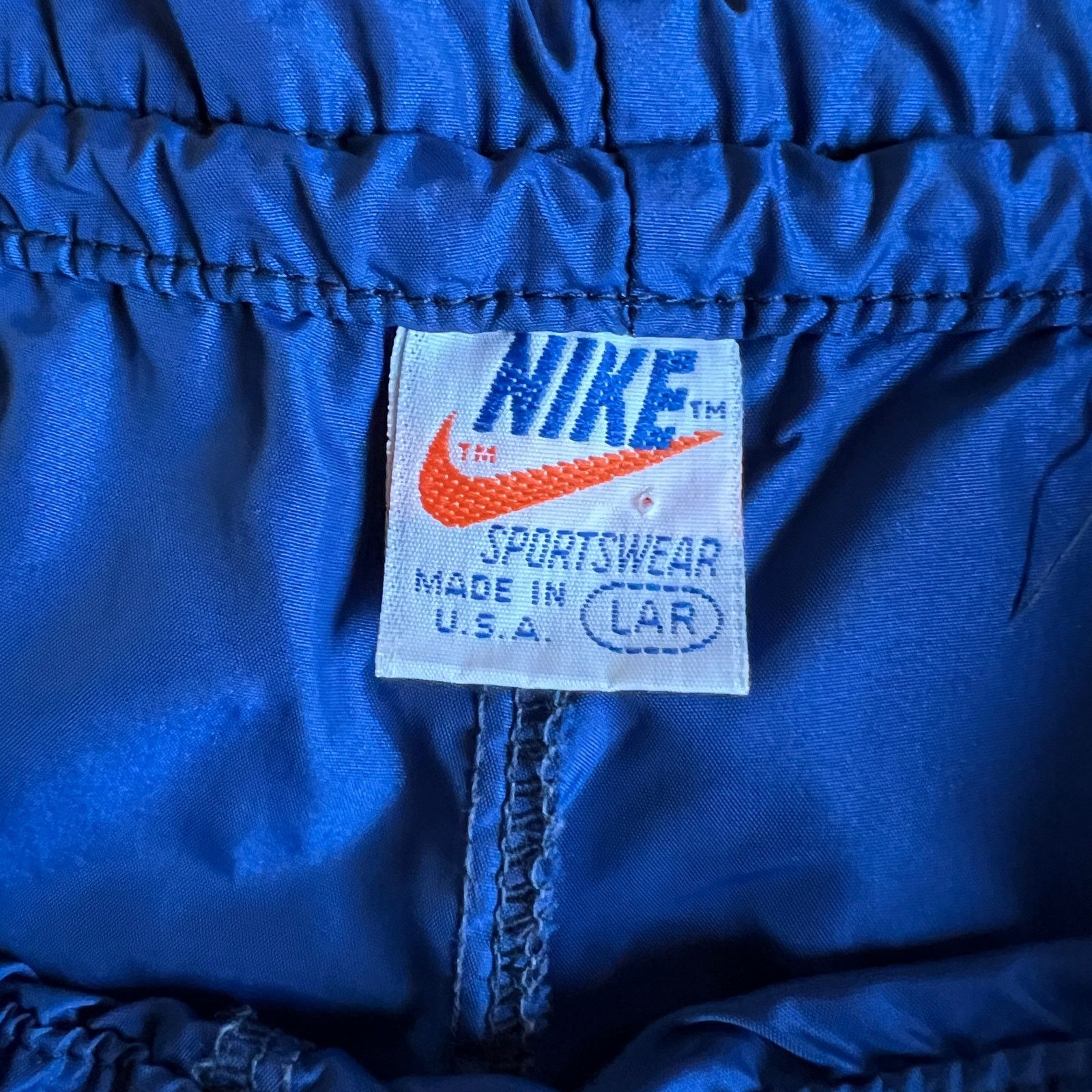 Nike VTG 70s Nike Men's Blue Track Pants L MADE USA Size US 34 / EU 50 - 1 Thumbnail