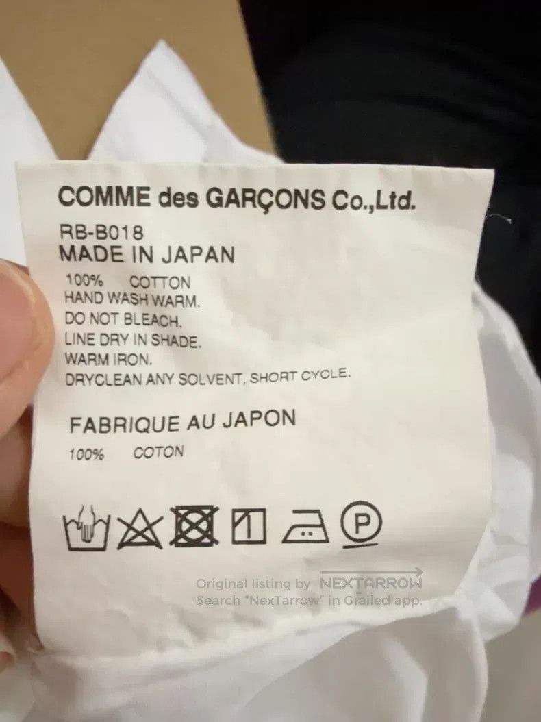Comme des Garcons Comme des Garcons White Long Sleeve Shirt Size S / US 4 / IT 40 - 5 Thumbnail