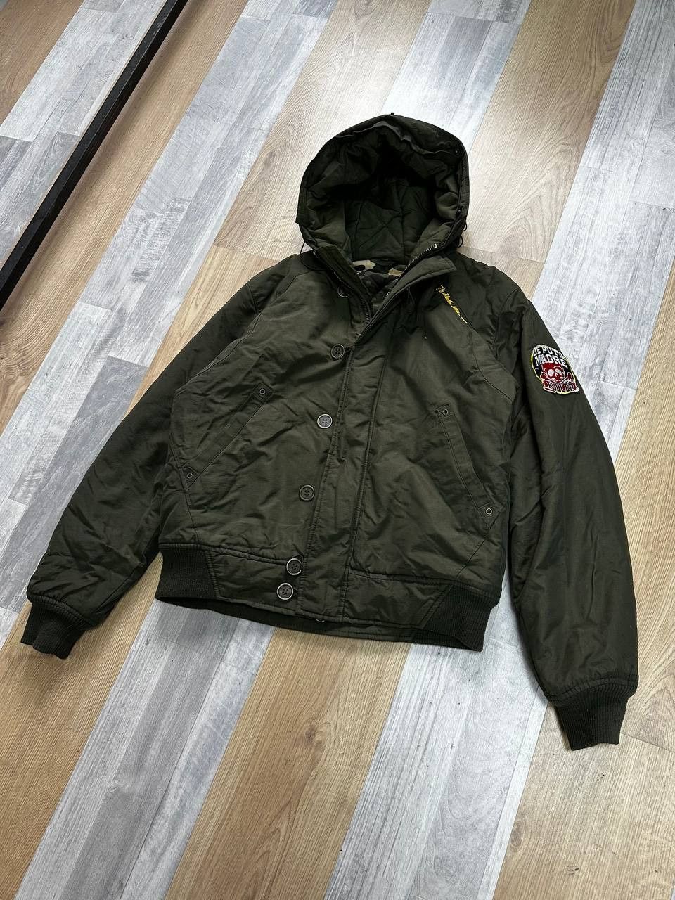 Vintage VINTAGE DE PUTA MADRE Military Bomber Y2K Avant GARDE Size US L / EU 52-54 / 3 - 2 Thumbnail