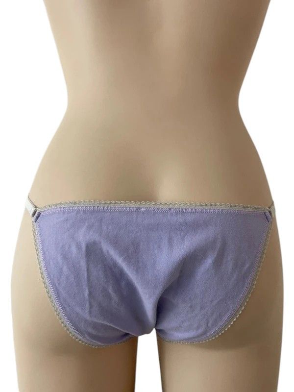 Dolce & Gabbana D&G Underwear Butterfly Print Lilac Thong Size 25" / US 0 / IT 36 - 4 Thumbnail