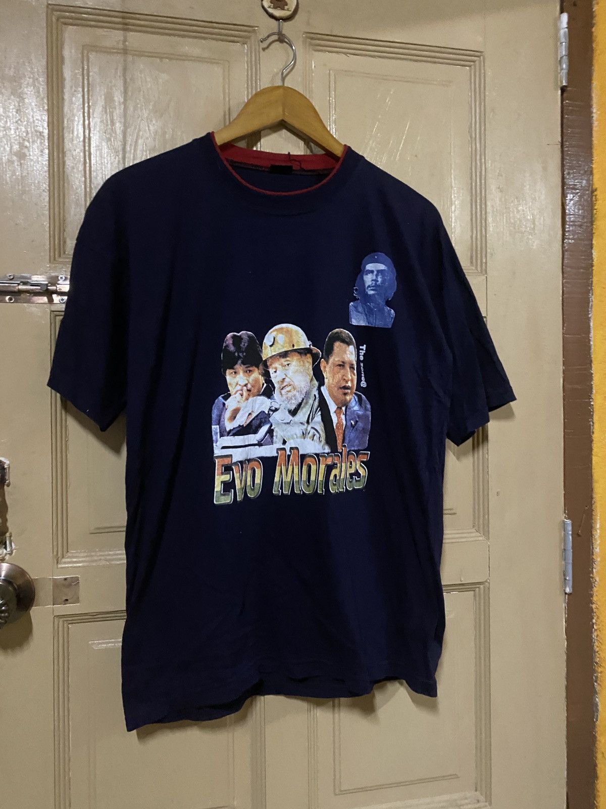 Vintage Vintage Evo Morales Che Guevara Political Graphic T-Shirt Size US M / EU 48-50 / 2 - 5 Thumbnail