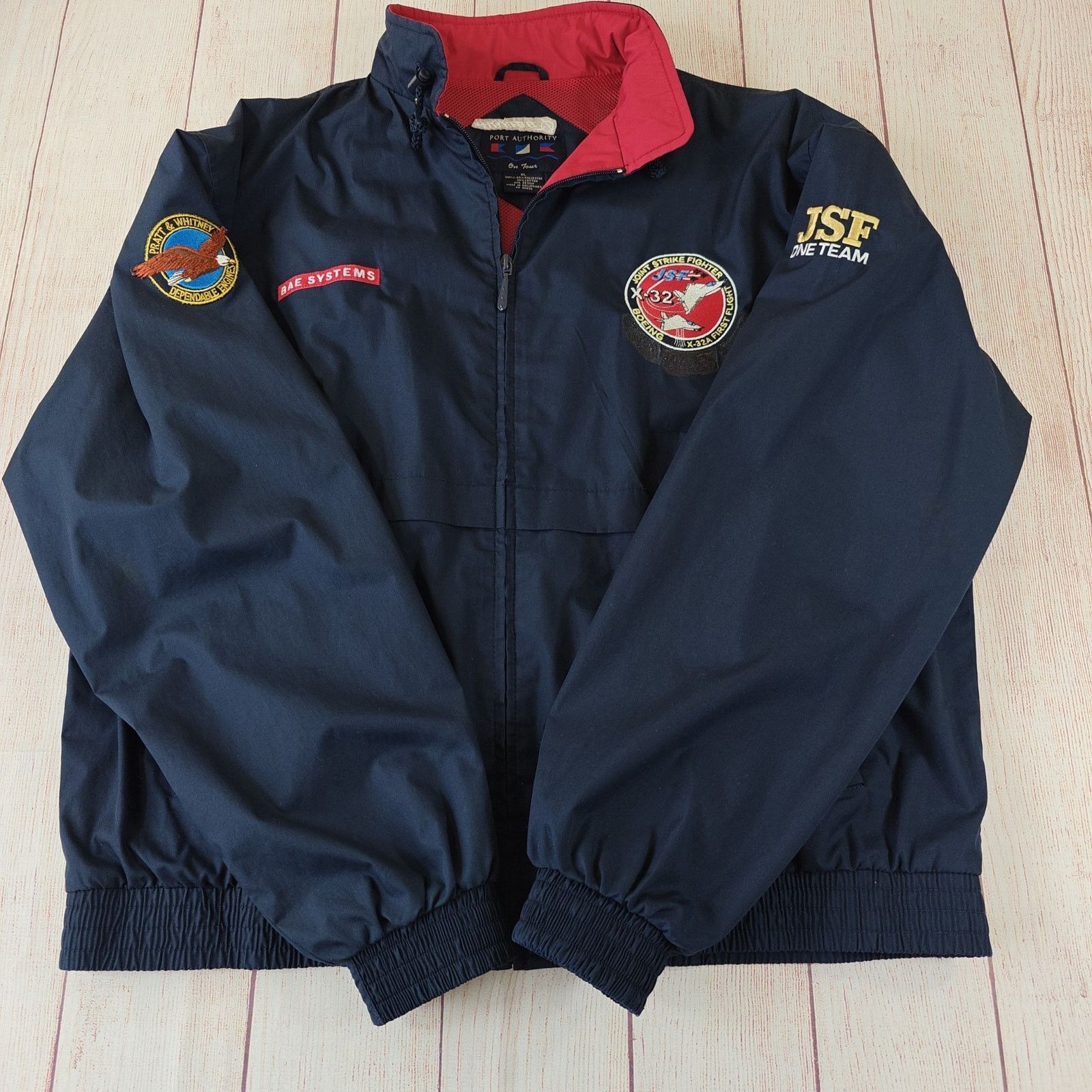 Vintage Vintage 90s Boeing BAE System JSF X-32 One Team windbreaker Size US XL / EU 56 / 4 - 1 Thumbnail