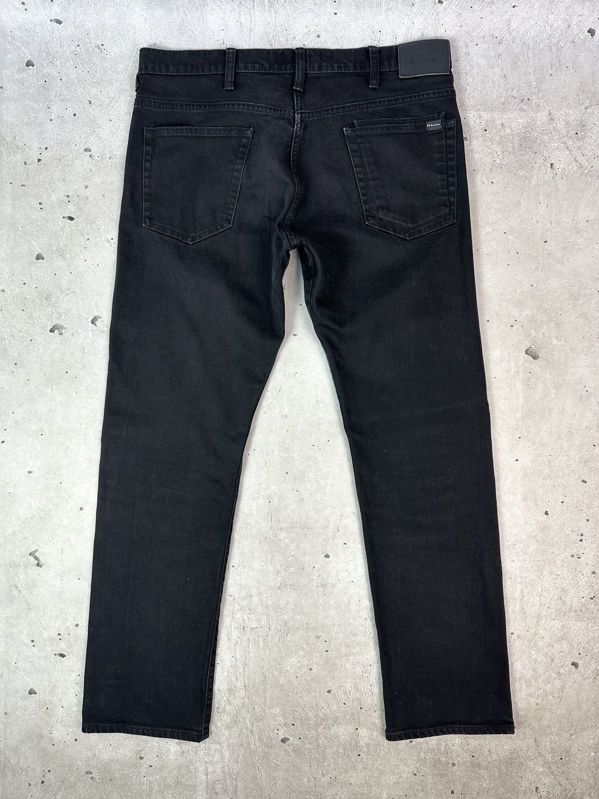 Paul Smith Paul Smith Standard Fit Black Straight Cotton Men’s Jeans Size US 34 / EU 50 - 1 Thumbnail