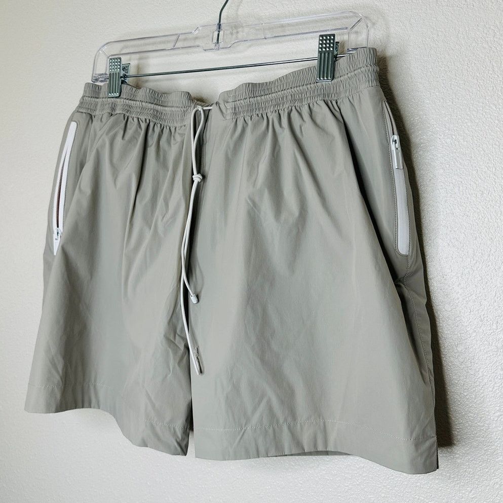 Hermes Hermes Mens Gray Drawstring Waist Zip Pocket Swim Trunks Size US 36 / EU 52 - 2 Thumbnail