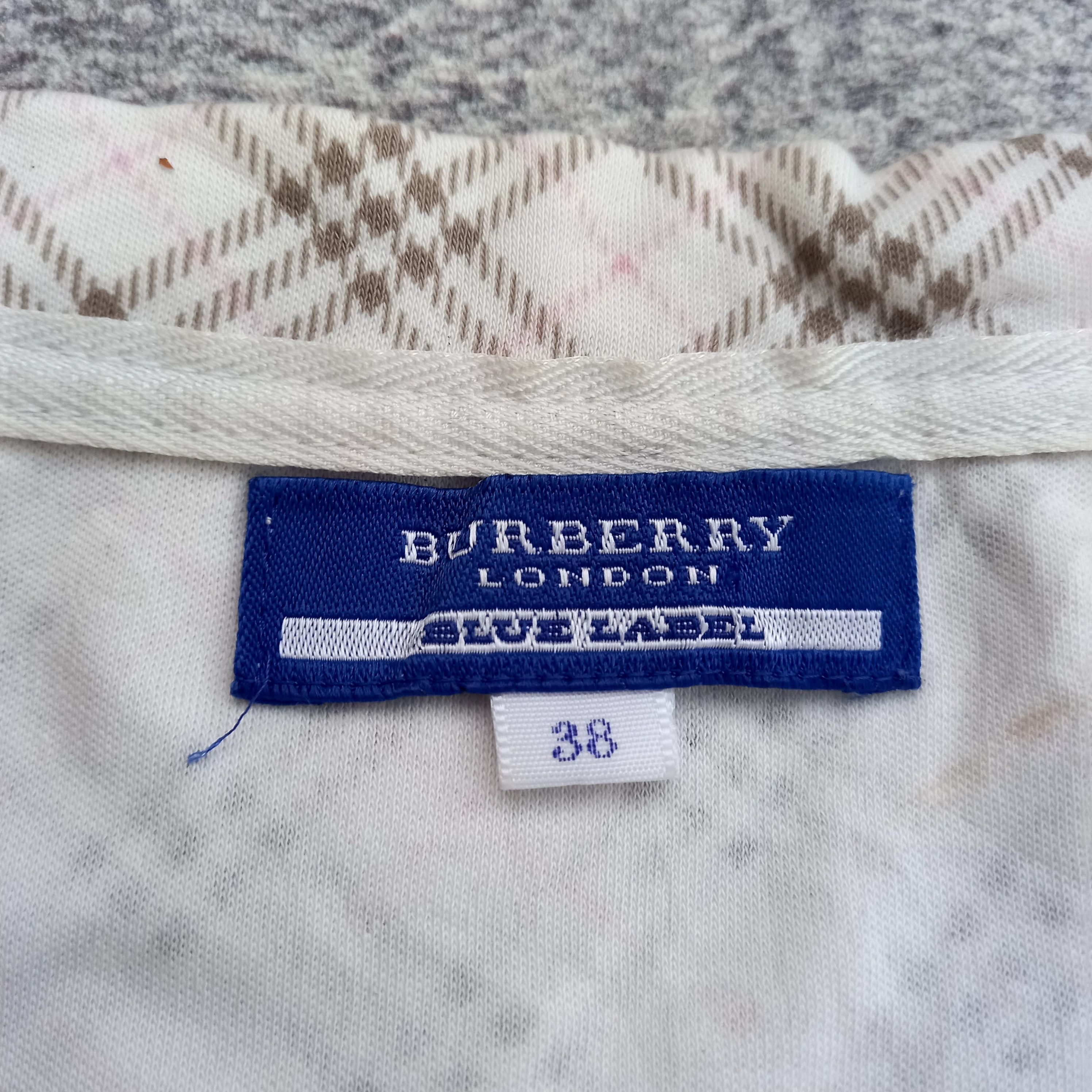 Burberry Burberry London Blue Label Checkered Long Sleeve T-Shirt Size S / US 4 / IT 40 - 3 Thumbnail